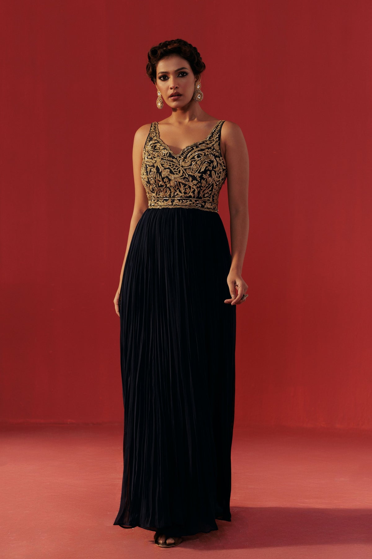 Dark Sapphire Anarkali