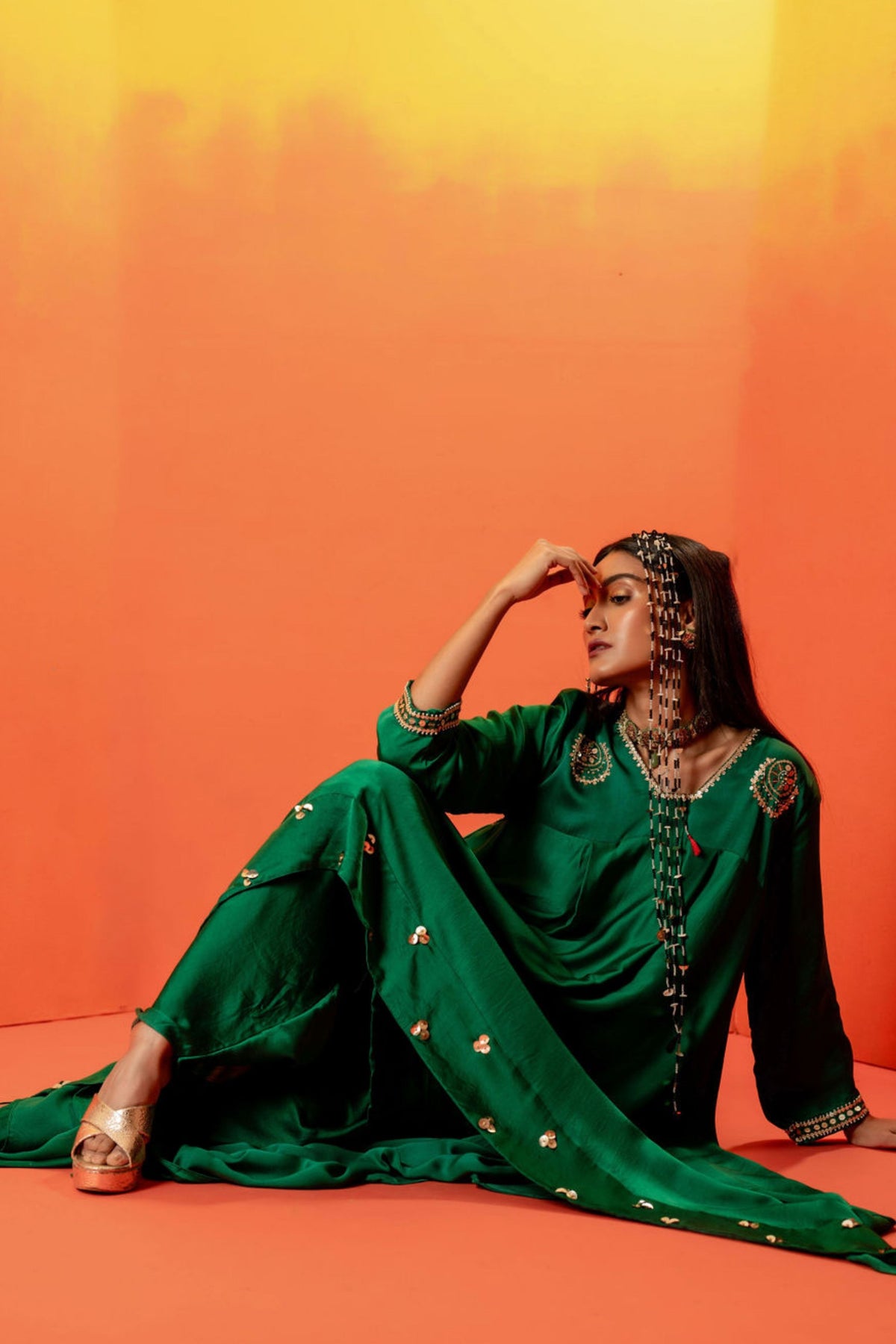 Vani Green Tunic