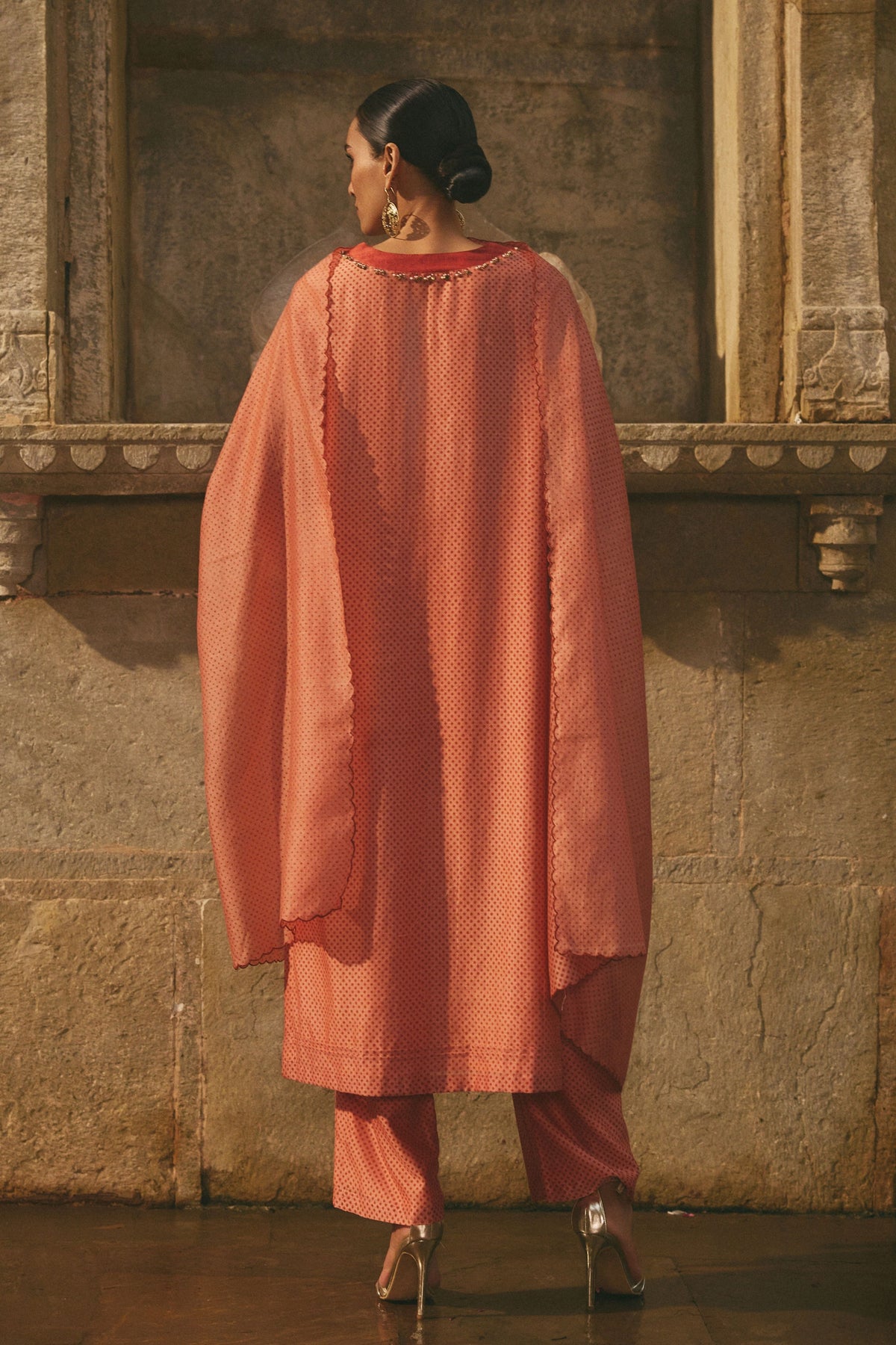Chanderi Printed Kurta Set