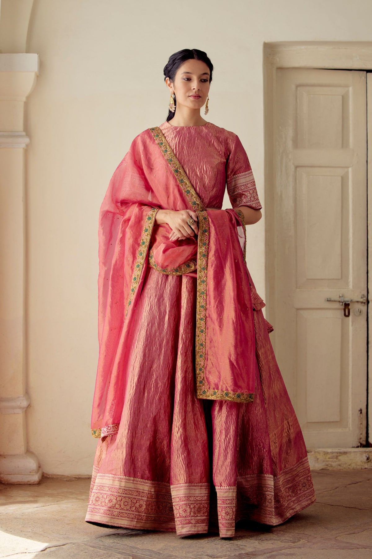 Ramita Tissue Silk Lehenga Set