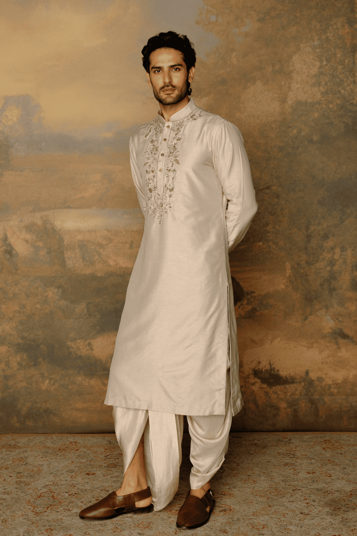 Beige Kurta Set