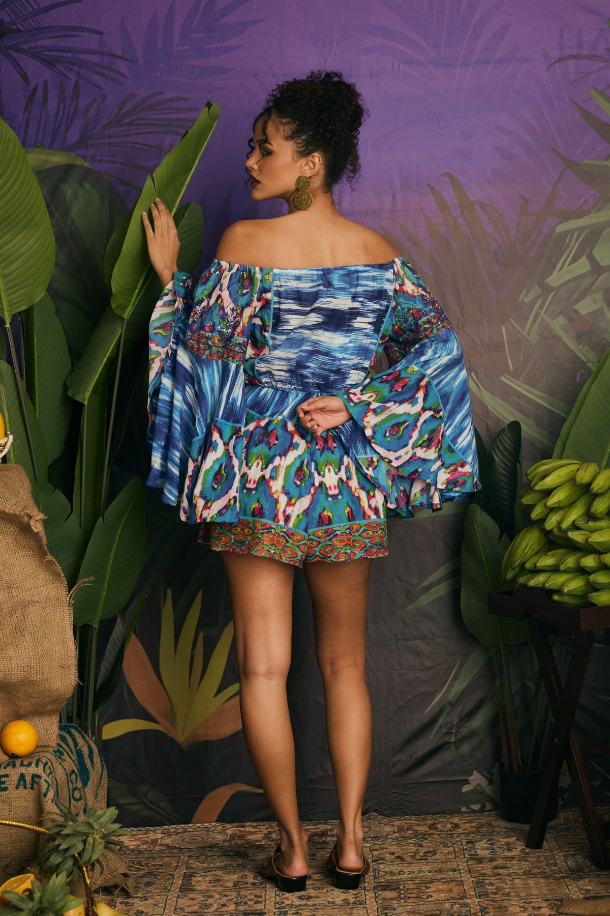 Lush Embroidery Mini Dress