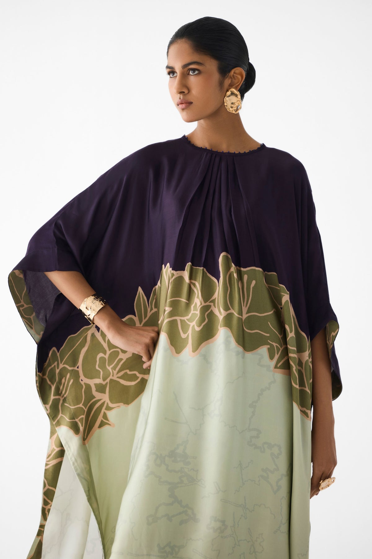Green Alba Kimono Kurta Set