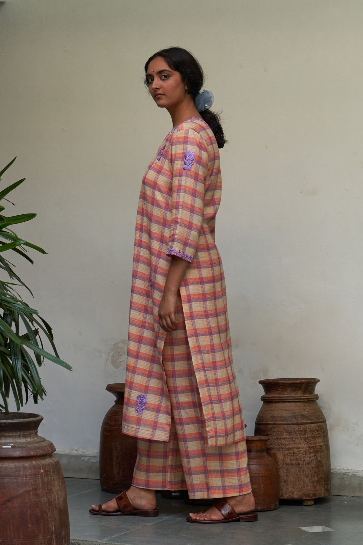 Gulabi Champai Kurta Set