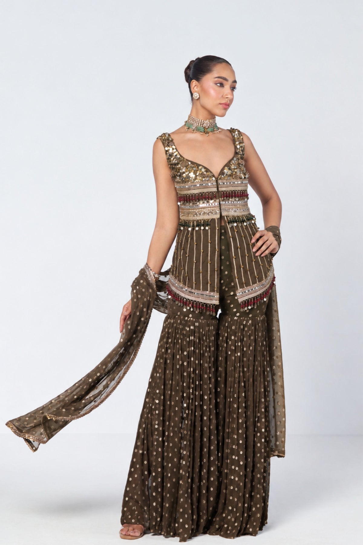 Ghungroo Sharara Set