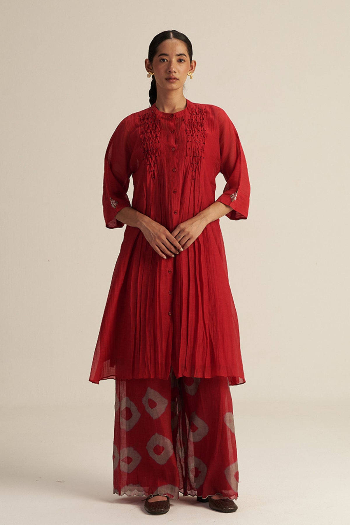 Red Homestead Tunic Set