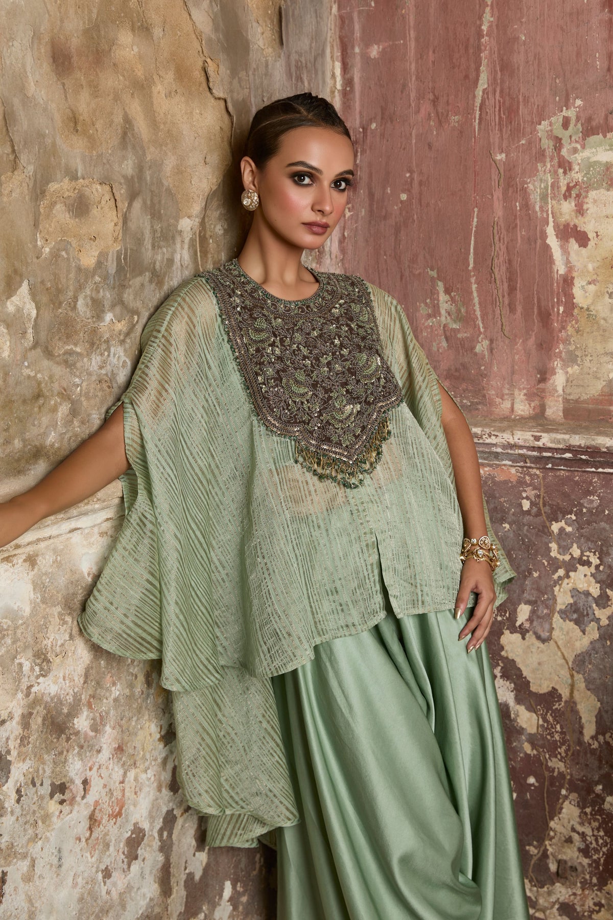 Aqua Kaftaan Set
