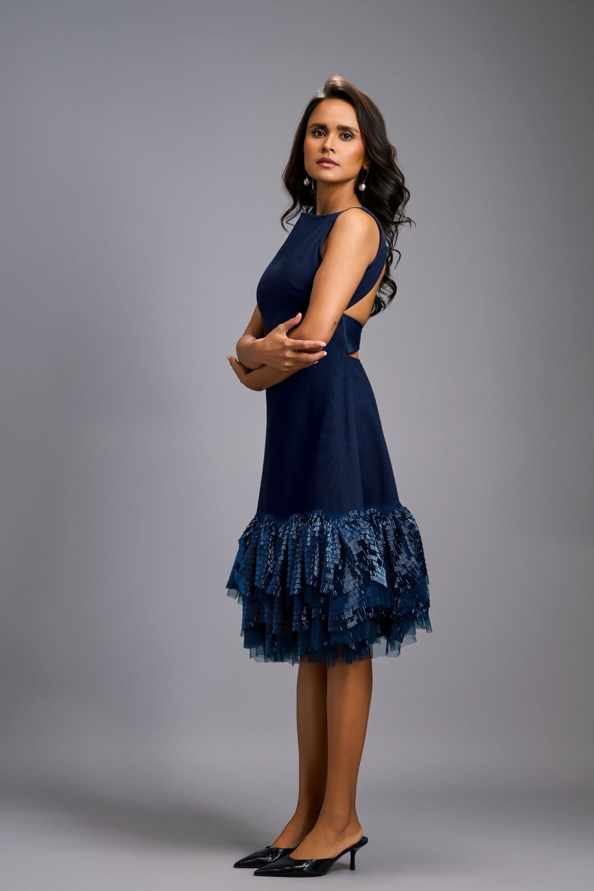 Cut - Out Black Dress - Deepika Arora - Elahe