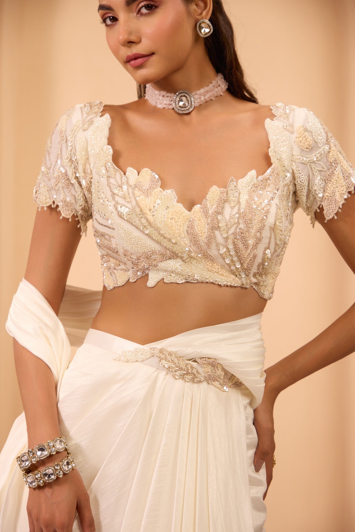 Organza Saree Set