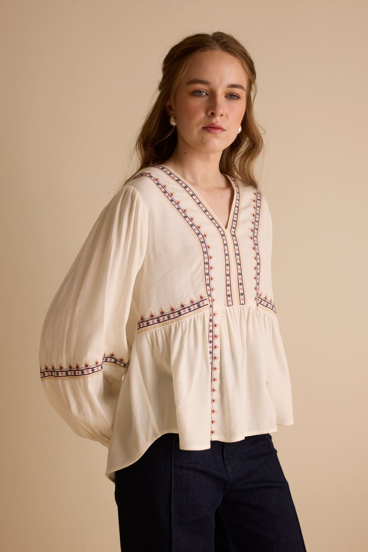 White Aria Top