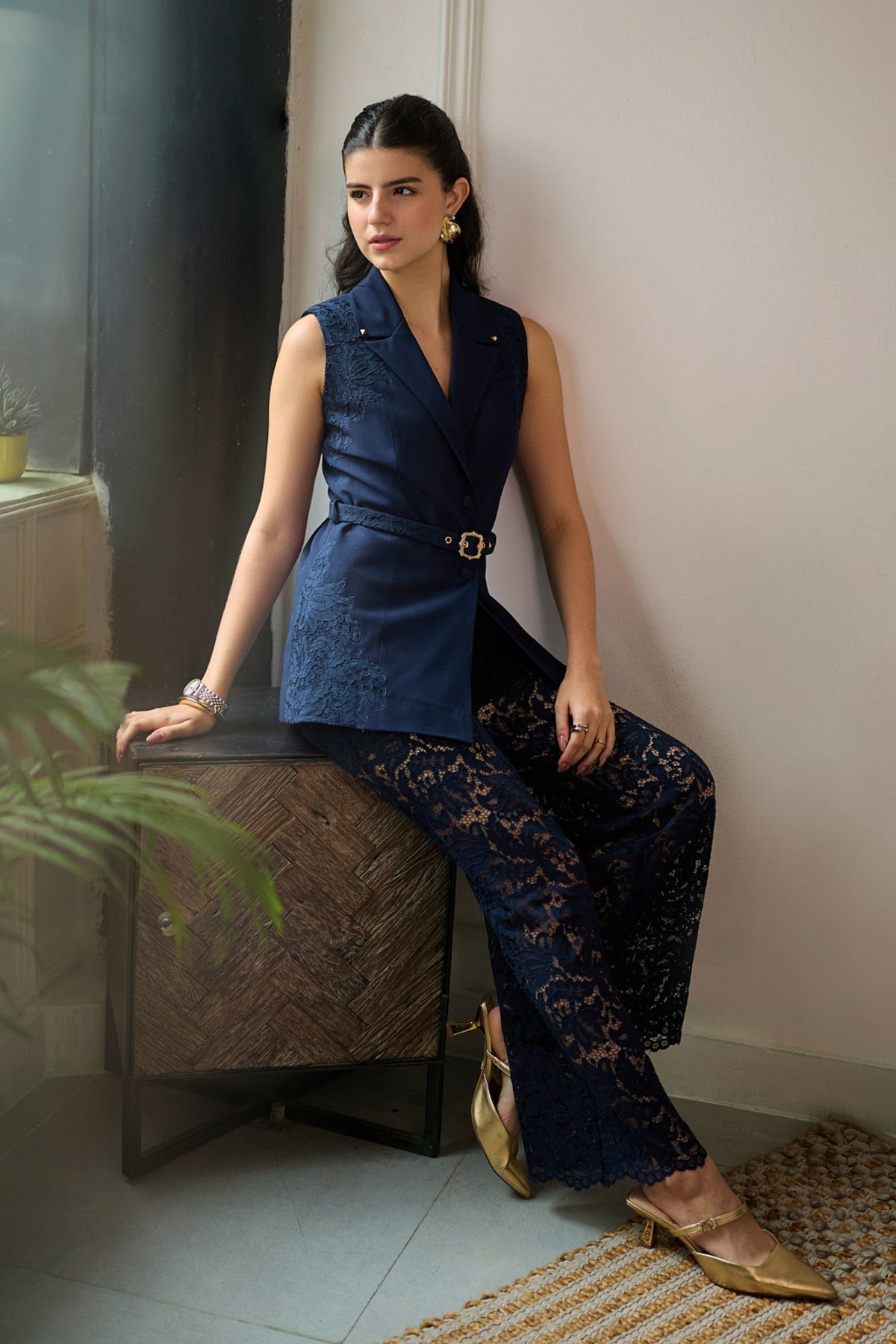 Cher Pearl Blazer Set
