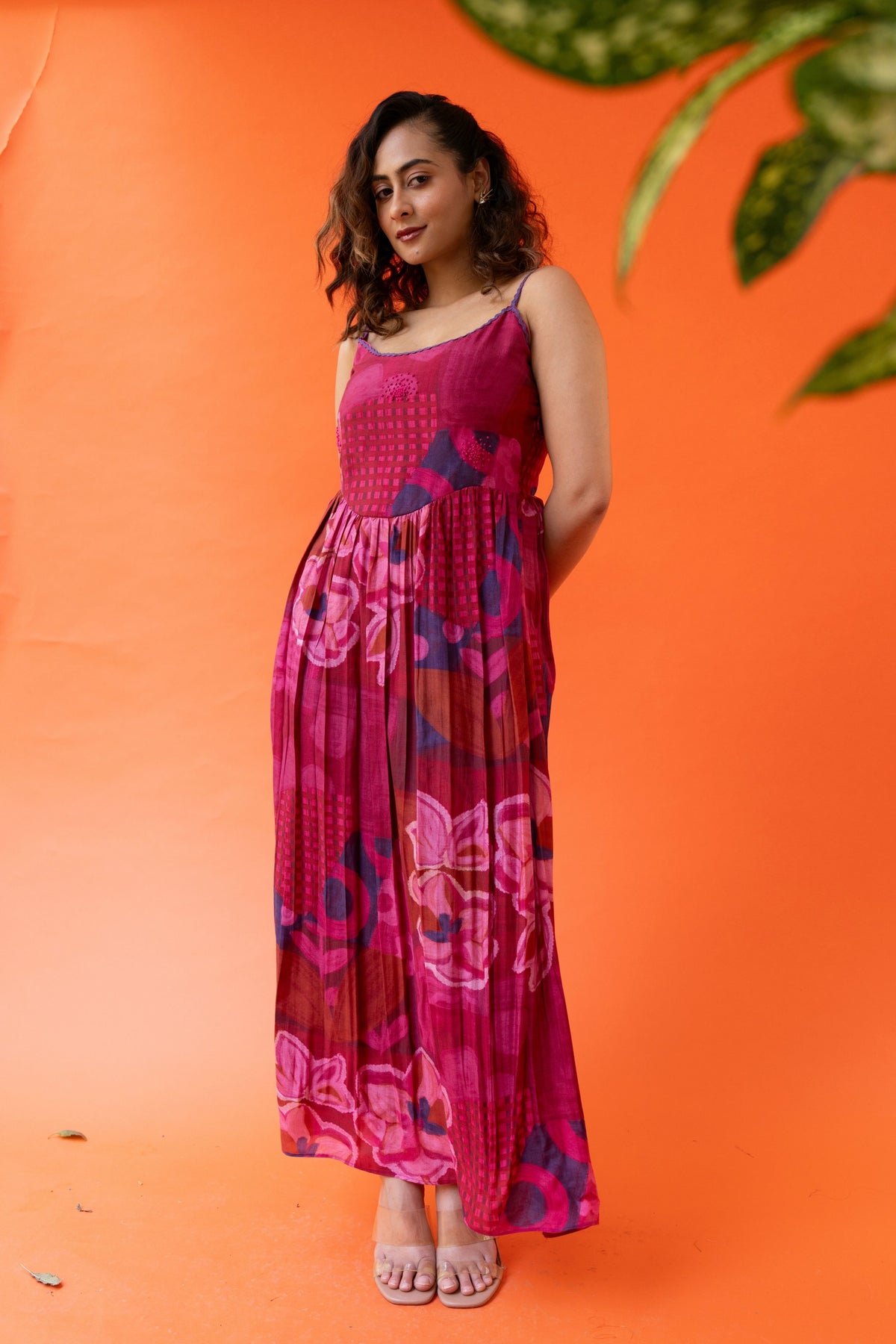 Crimson Bloom Jacket Dress