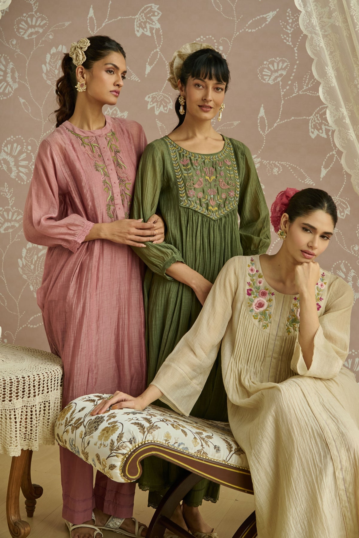 Green Naaz Kurta Set
