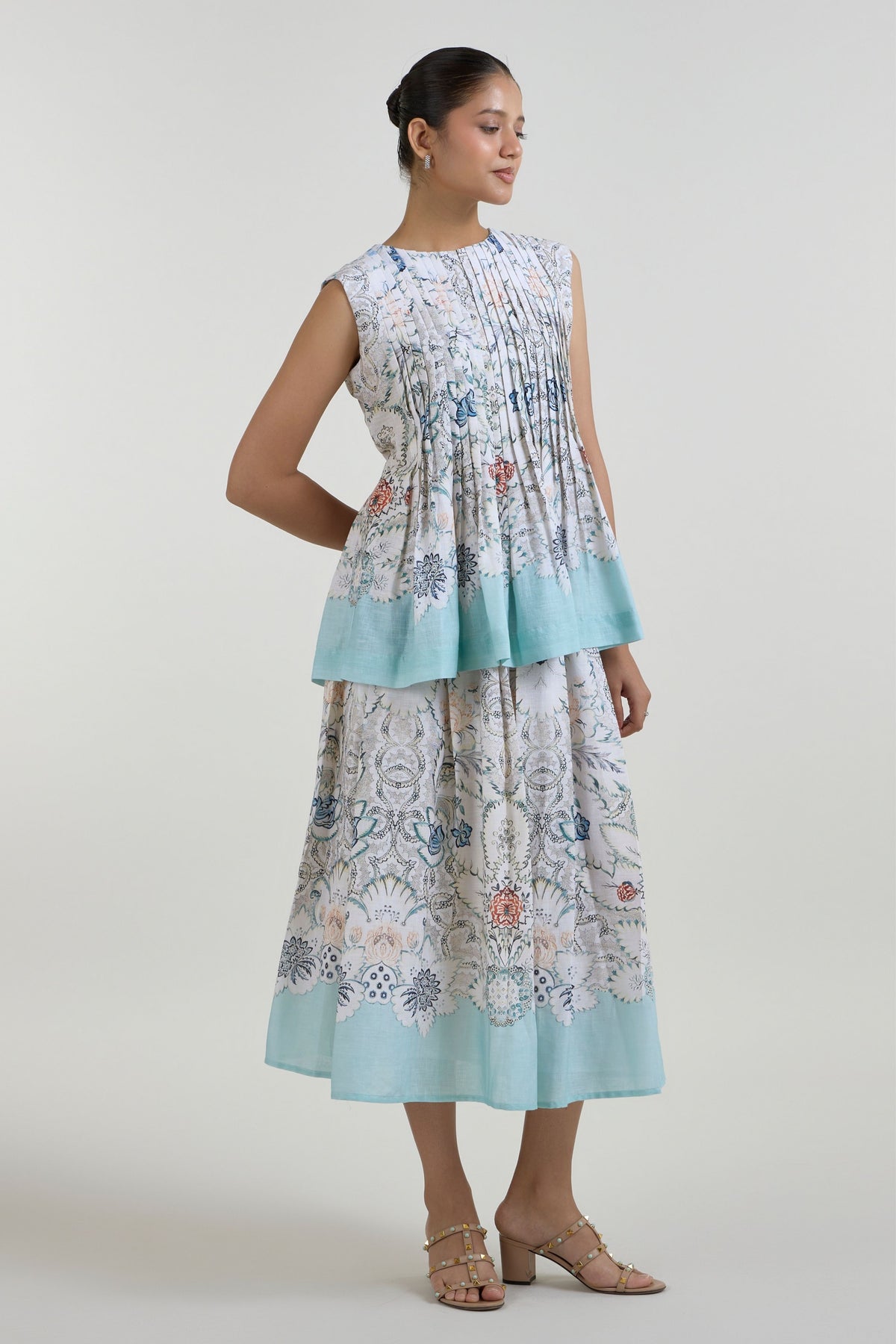 Tyla Accordian Skirt Set