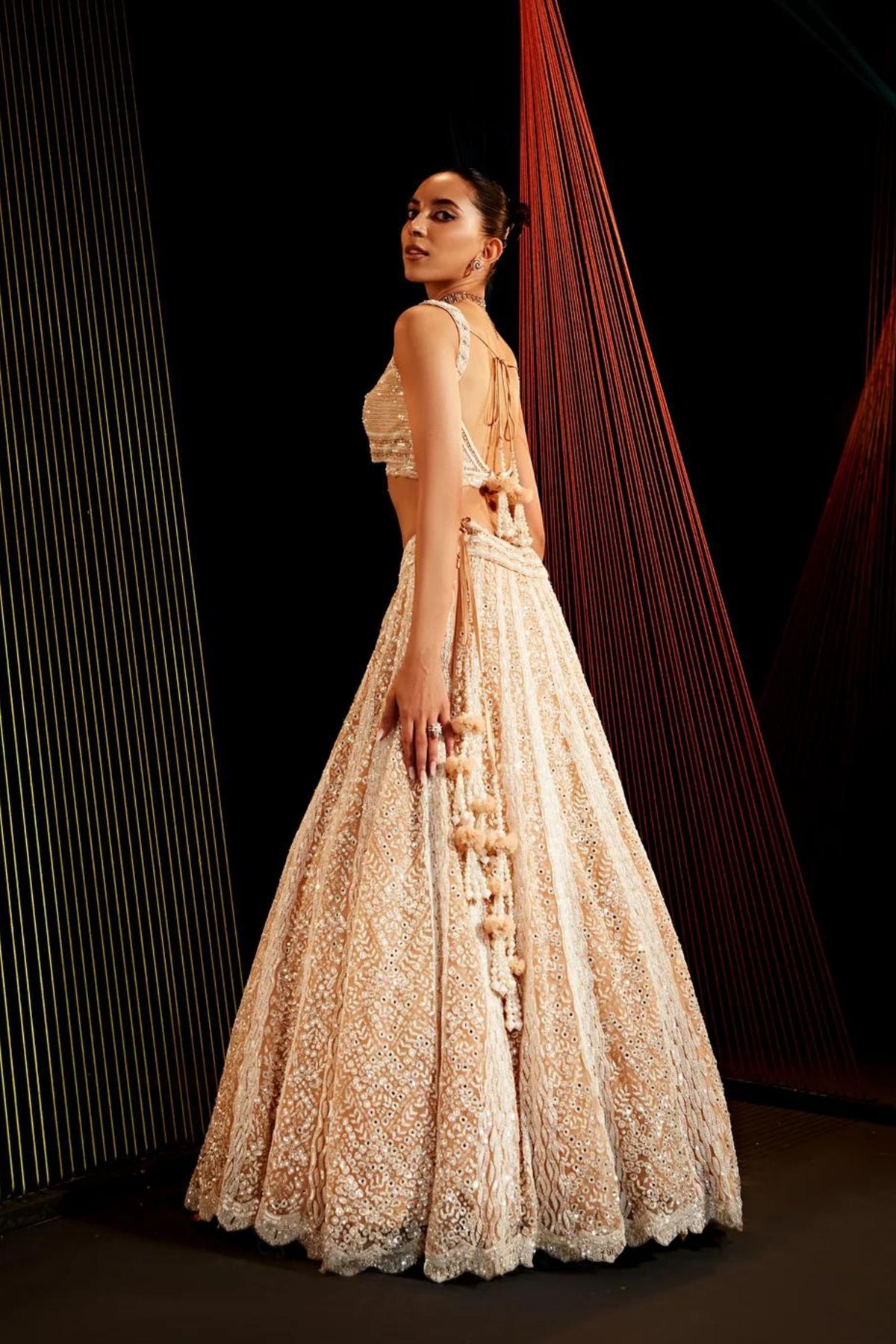 Rosa Peach Lehenga Set