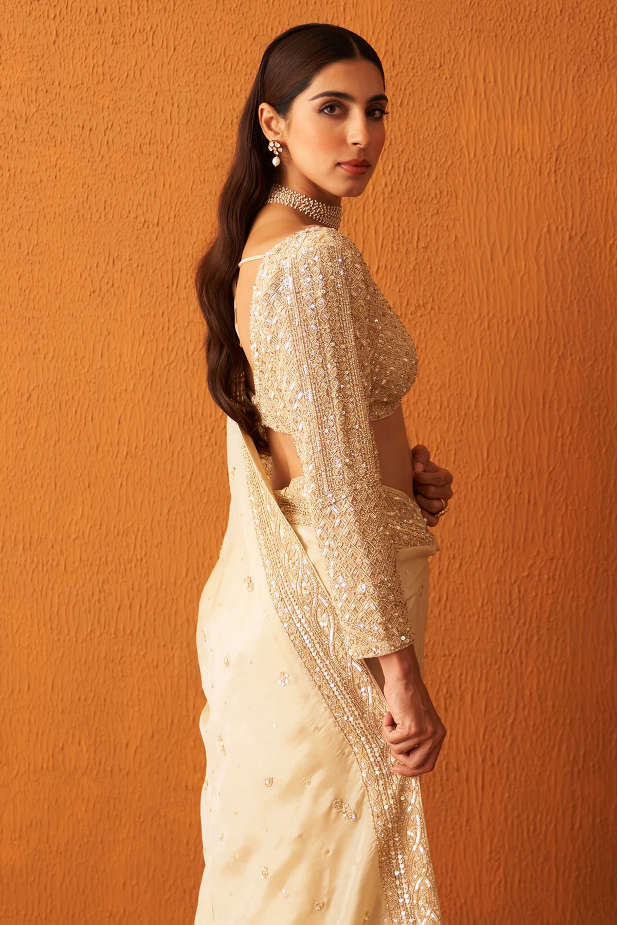 Gold Tissue Saree