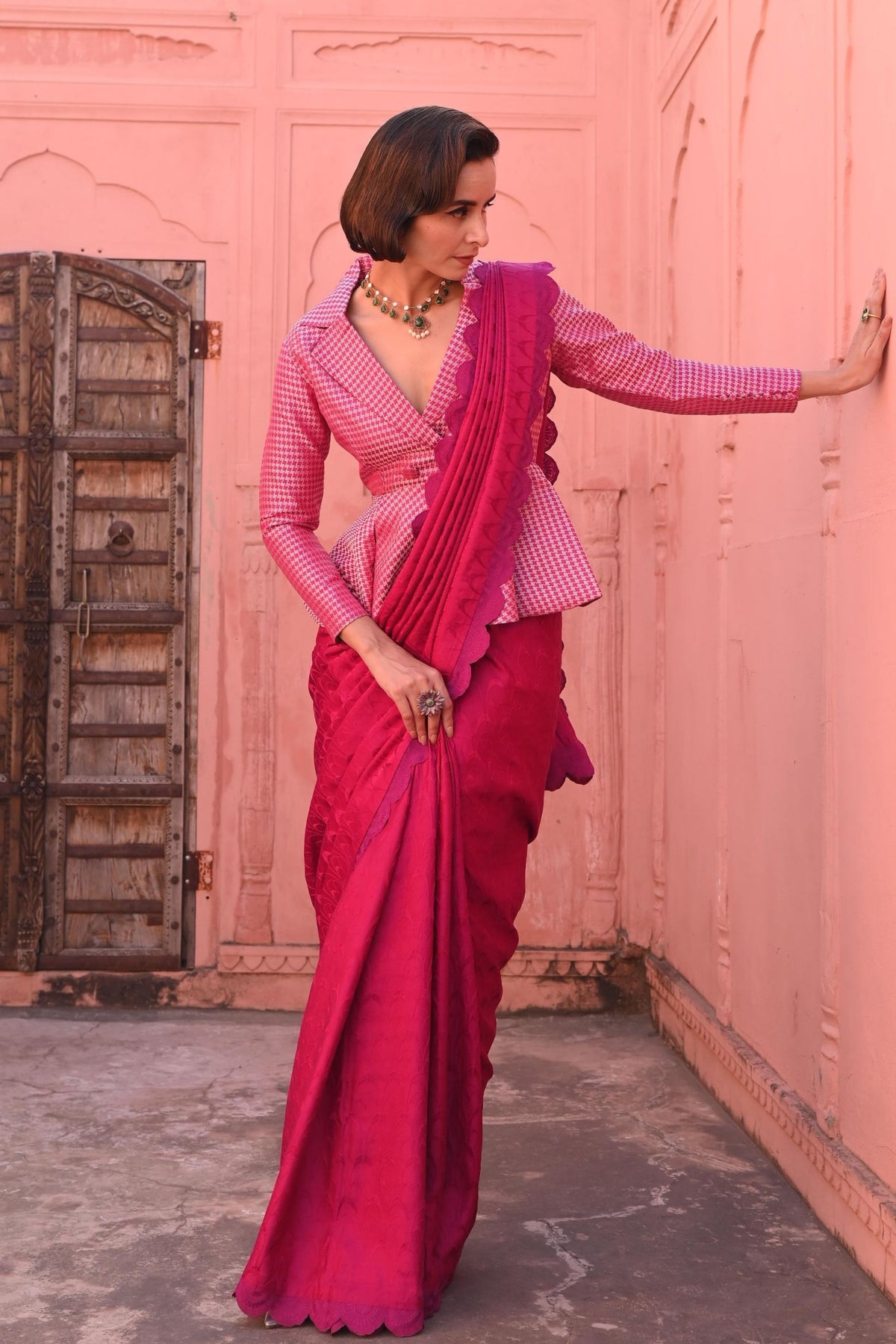 Embroidery Handloom Saree