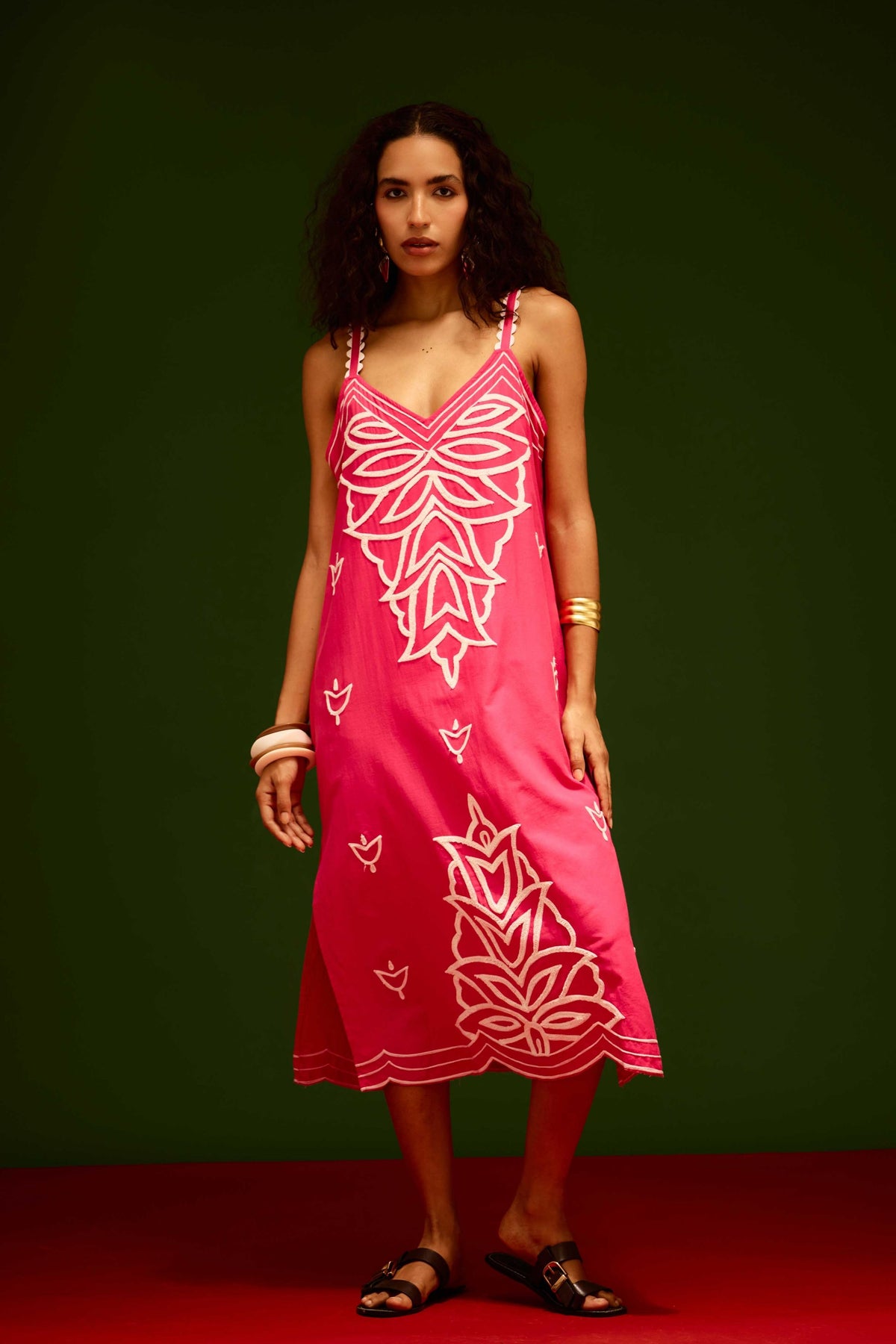 Fuchsia Strappy Dress