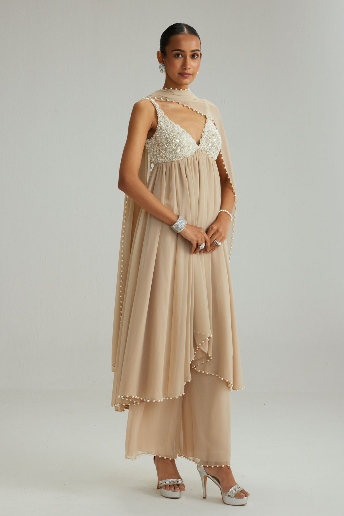 Light Beige Kurta Set