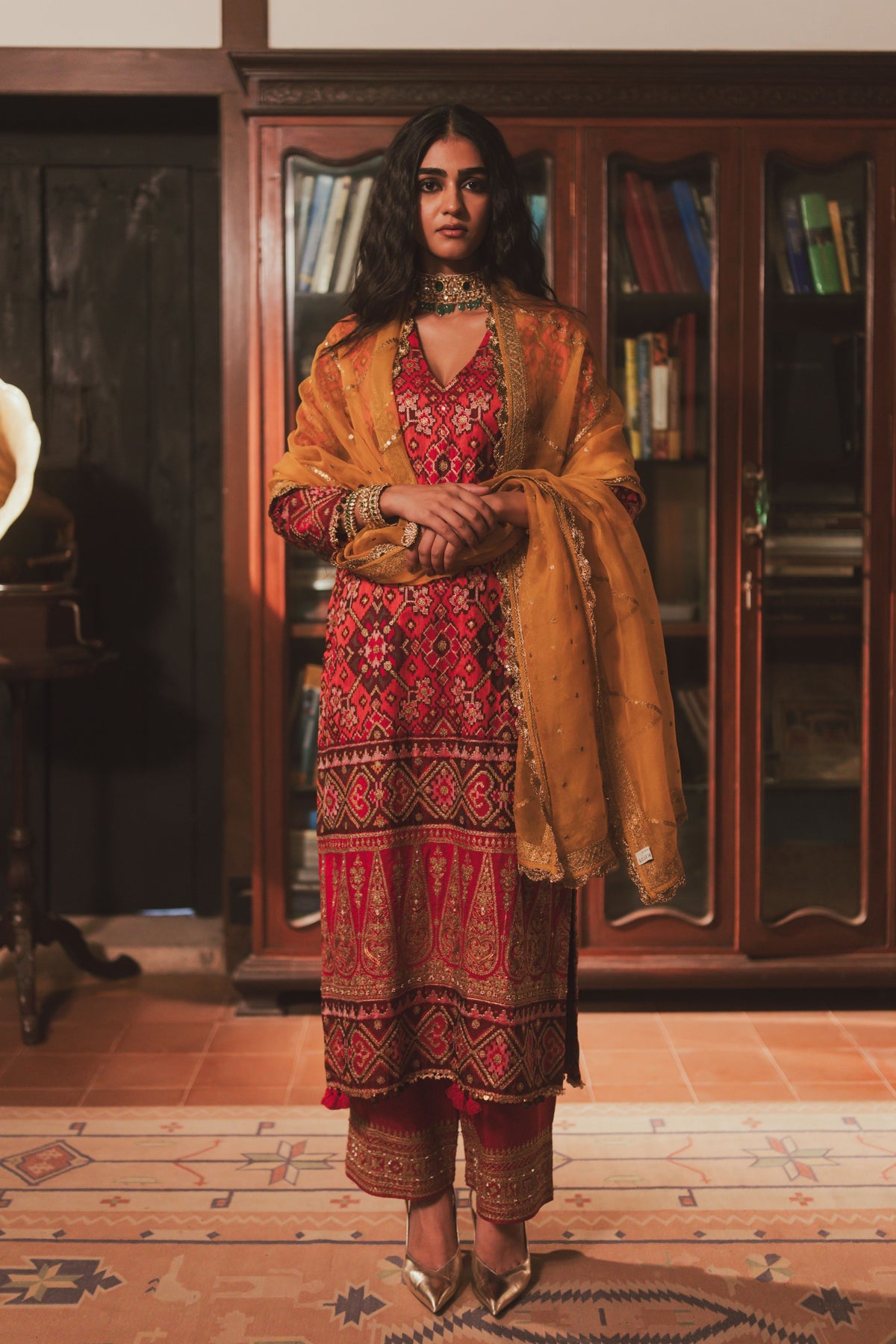 Nupur Rust Kurta Set