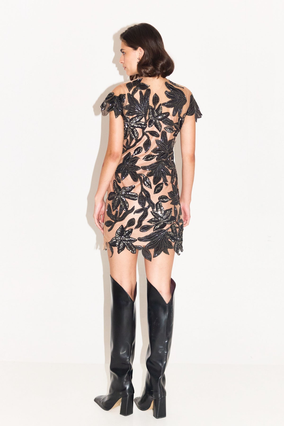 Charlette Embroidered Short Dress