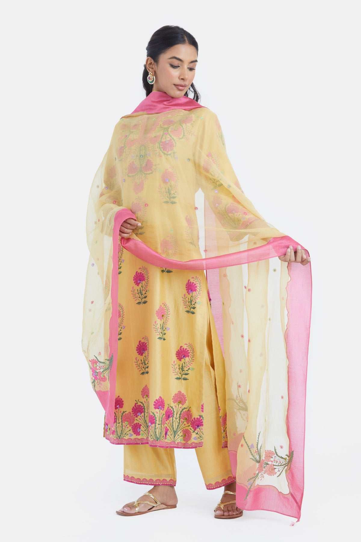 Yellow Straight Kurta Set