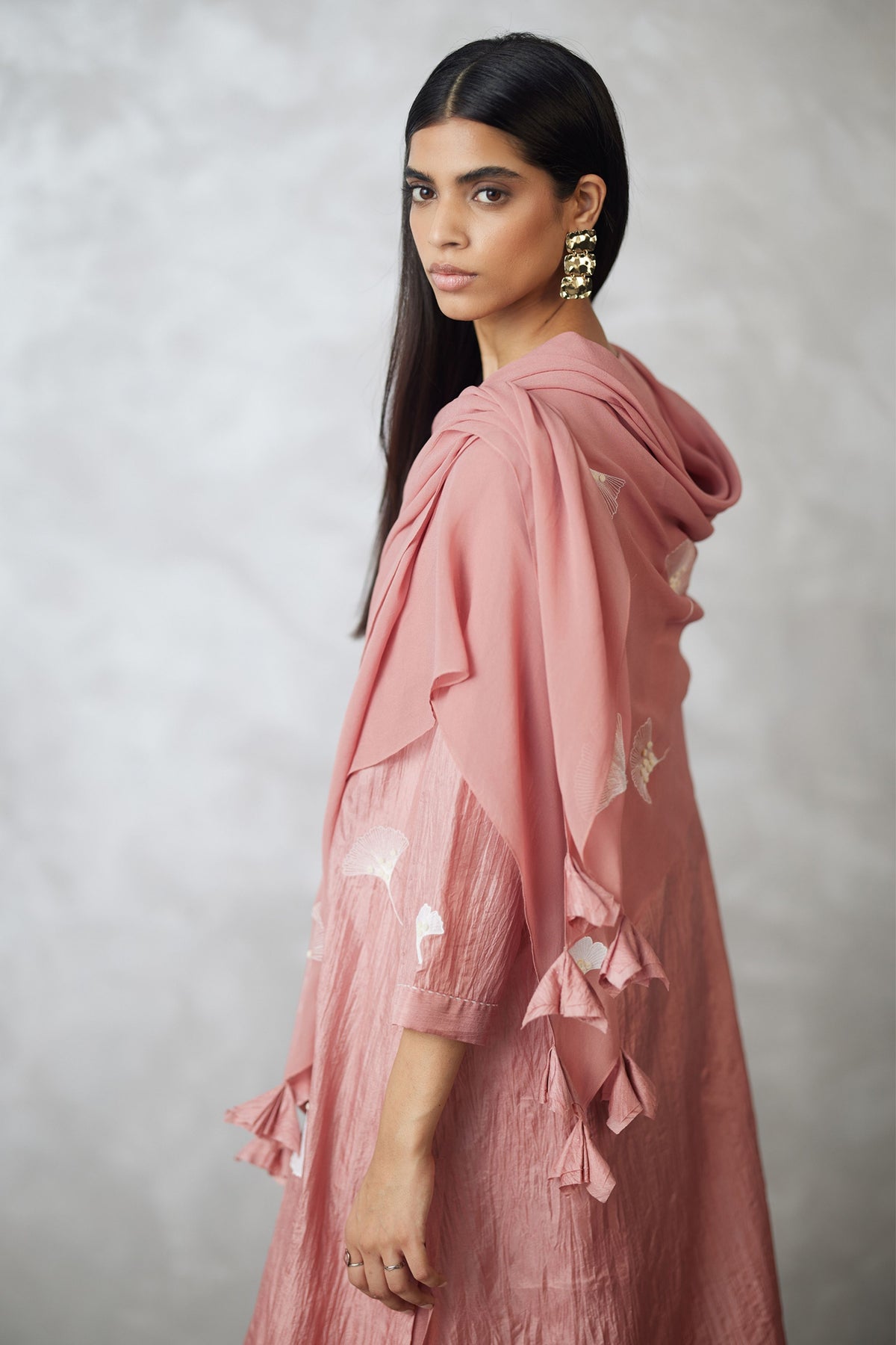 Old Rose Straight Kurta Set