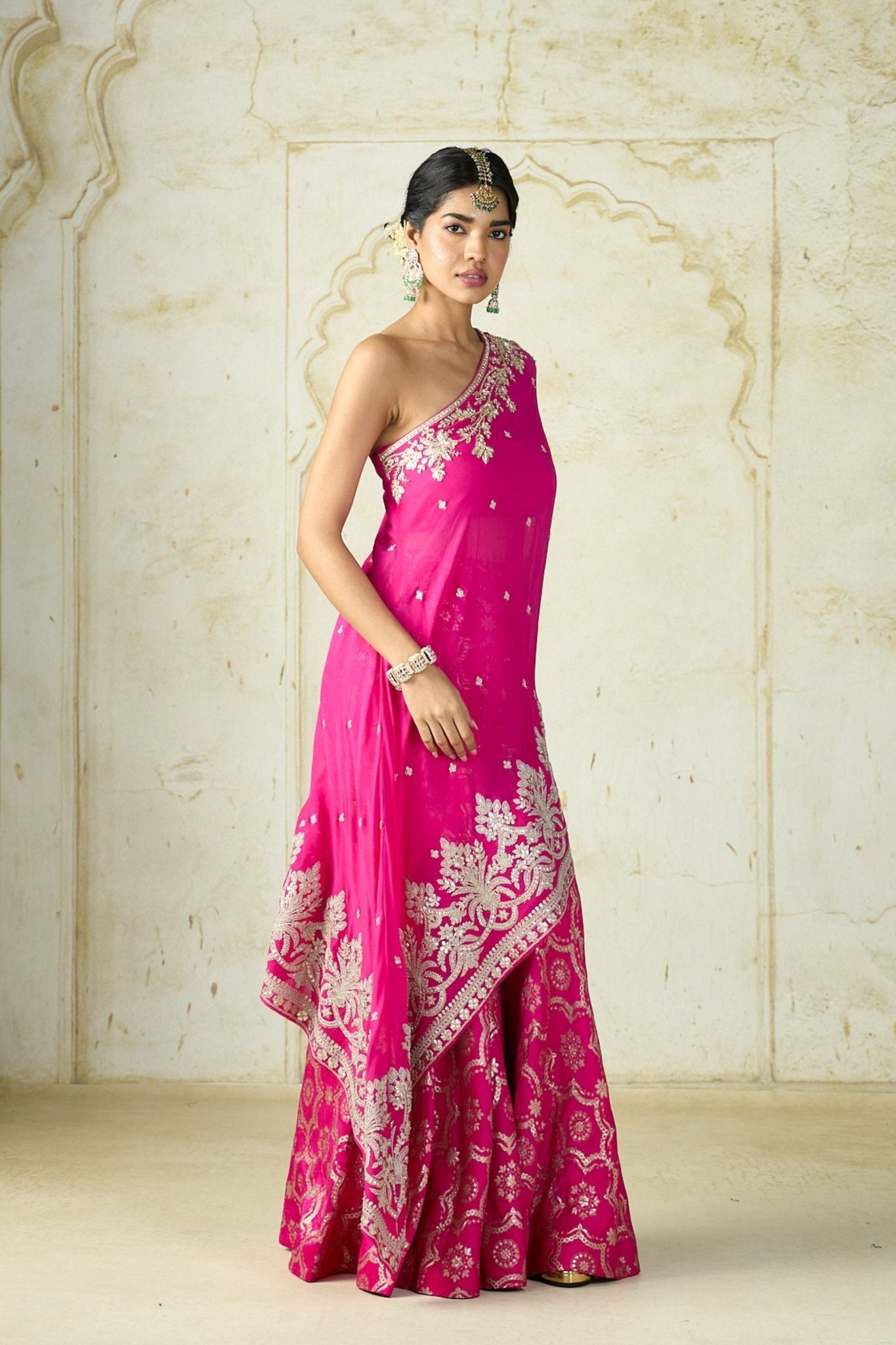 Areesha One Shoulder Set - Gopi Vaid - Elahe