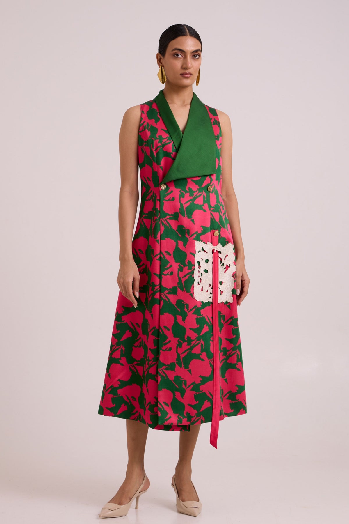 Taylor Overlap Long Blazer Dress