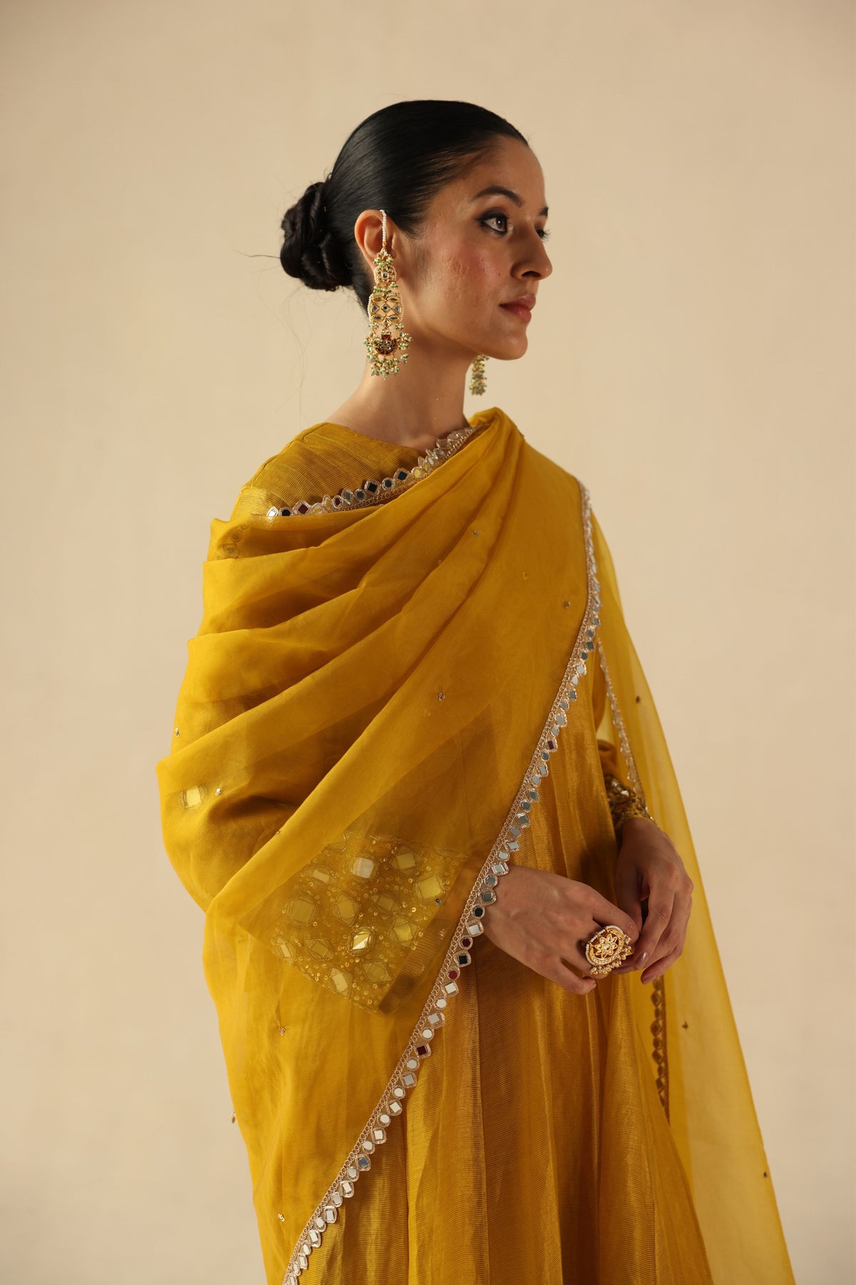 Yellow Afsana Kalidar