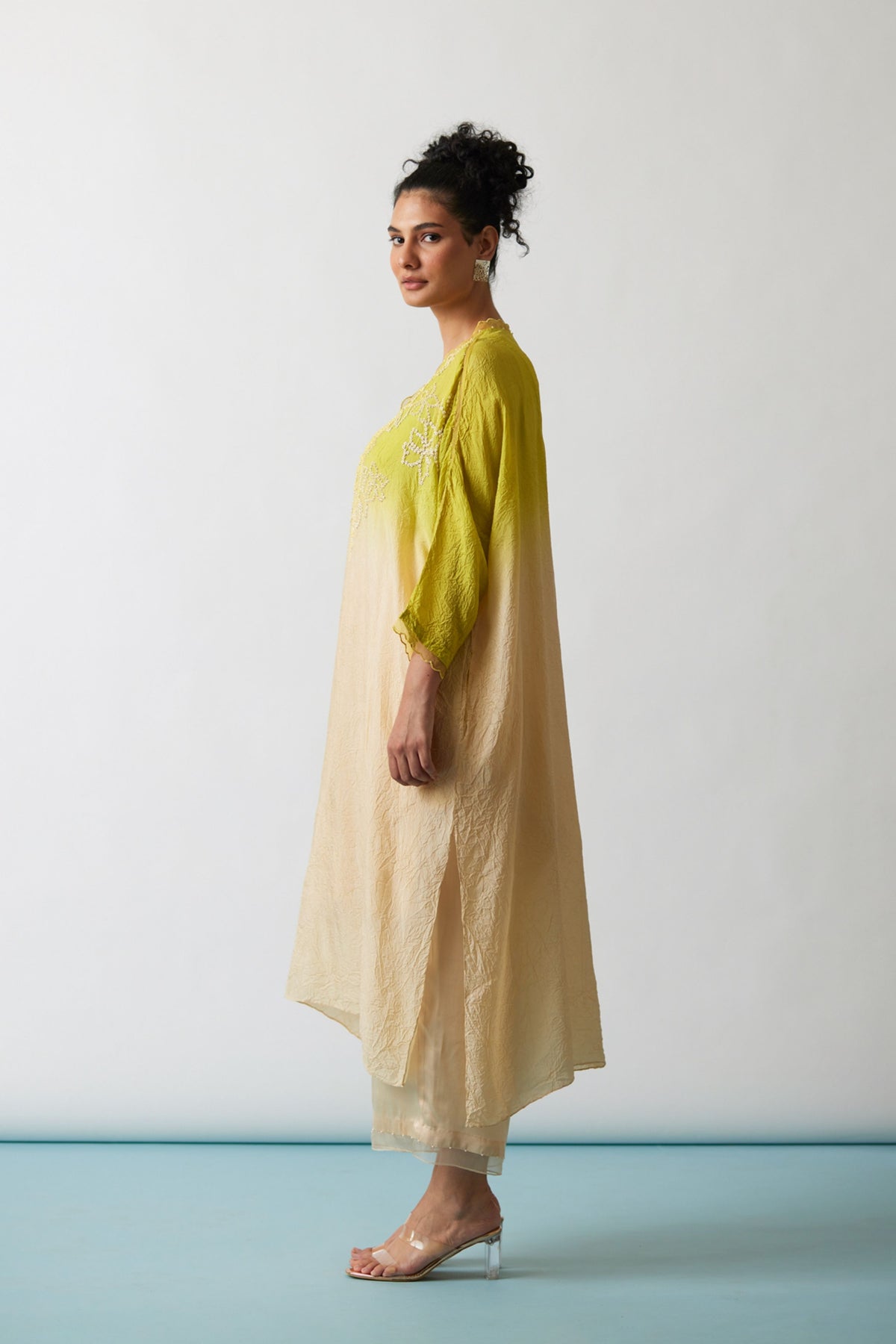 Citrene Embroidered Kaftan Set