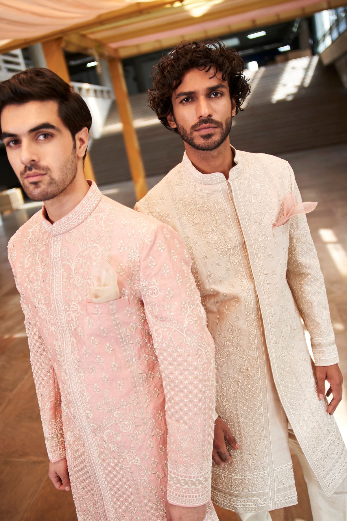 Ivory Rose Sherwani Set
