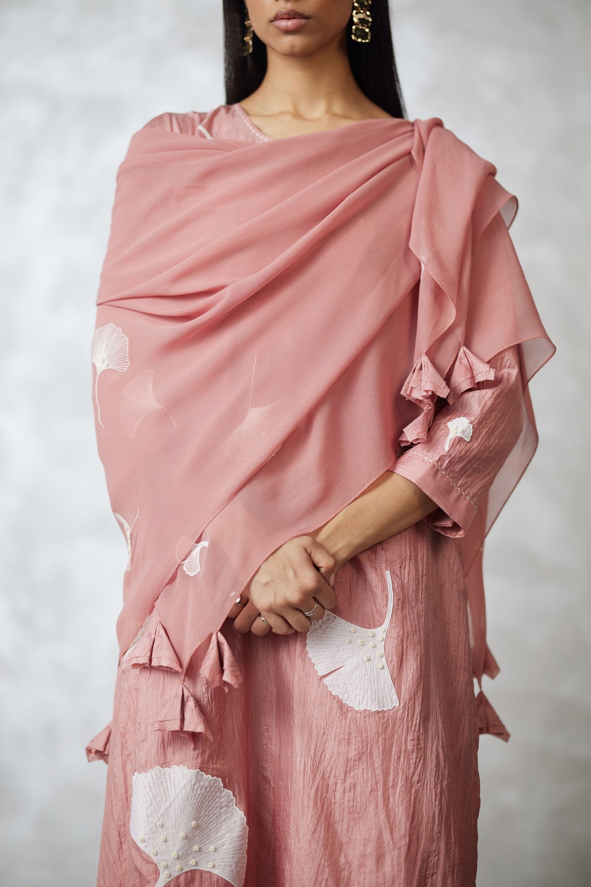 Old Rose Straight Kurta Set