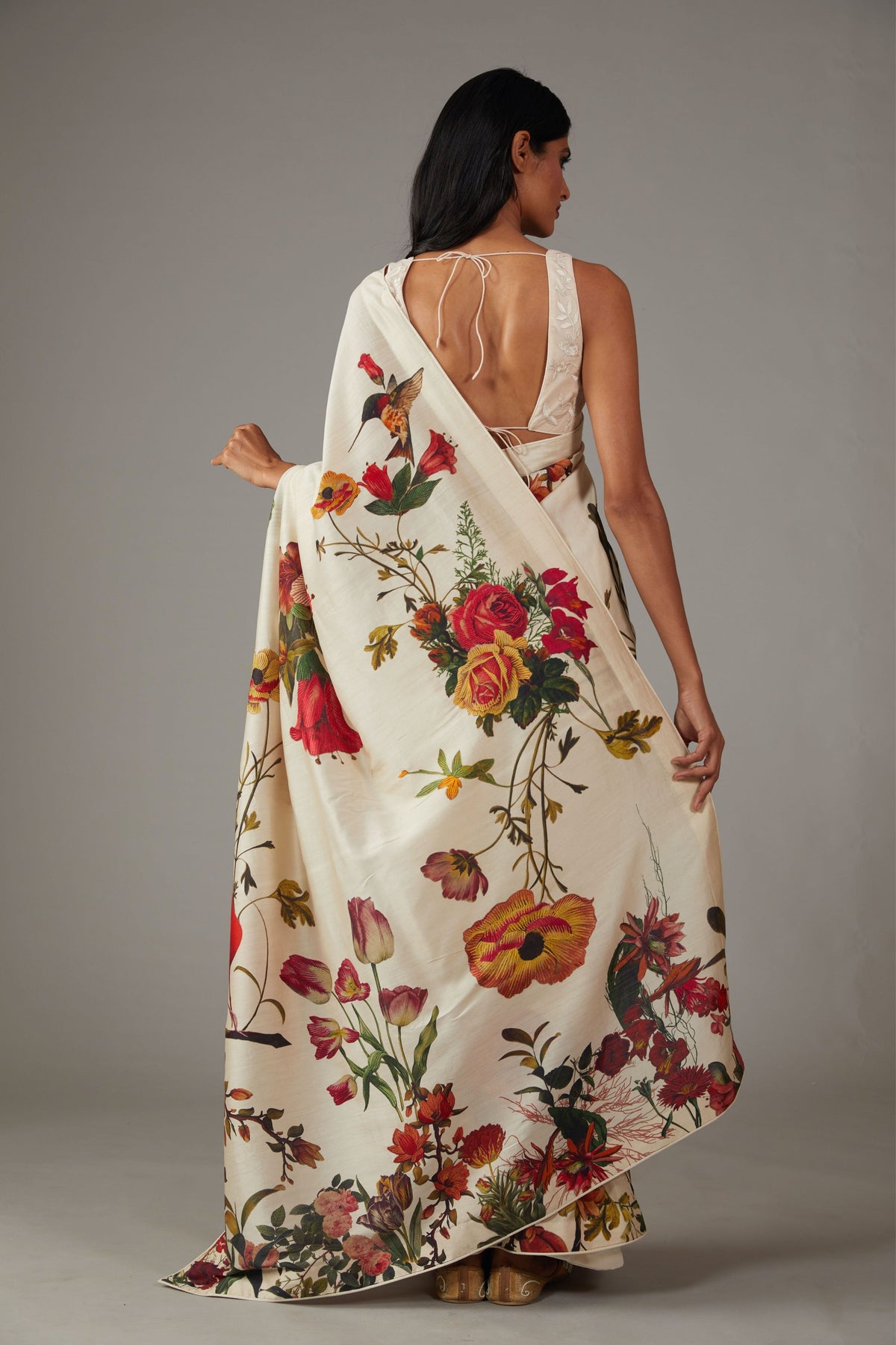 Chanderi Silk Floral Saree