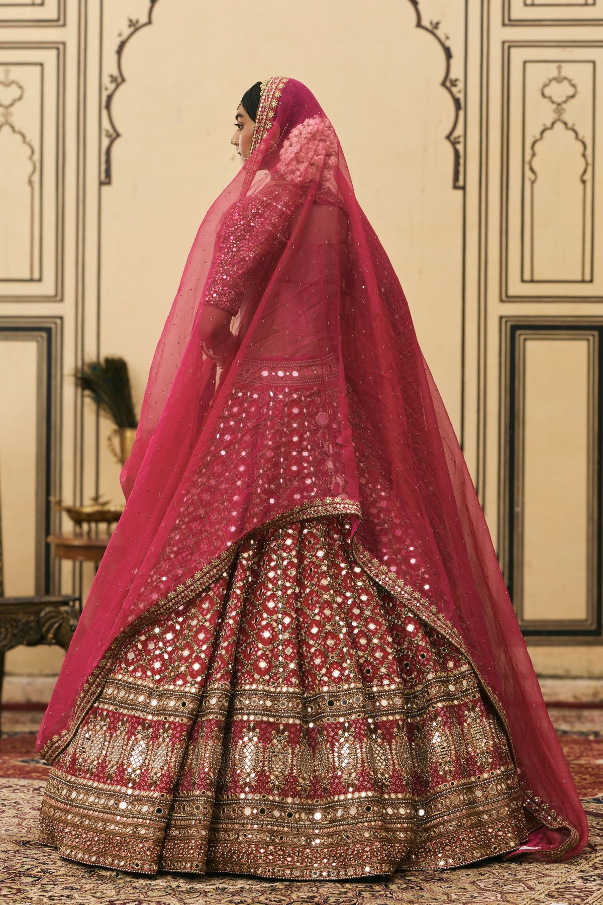 Gulabi Lehenga Set
