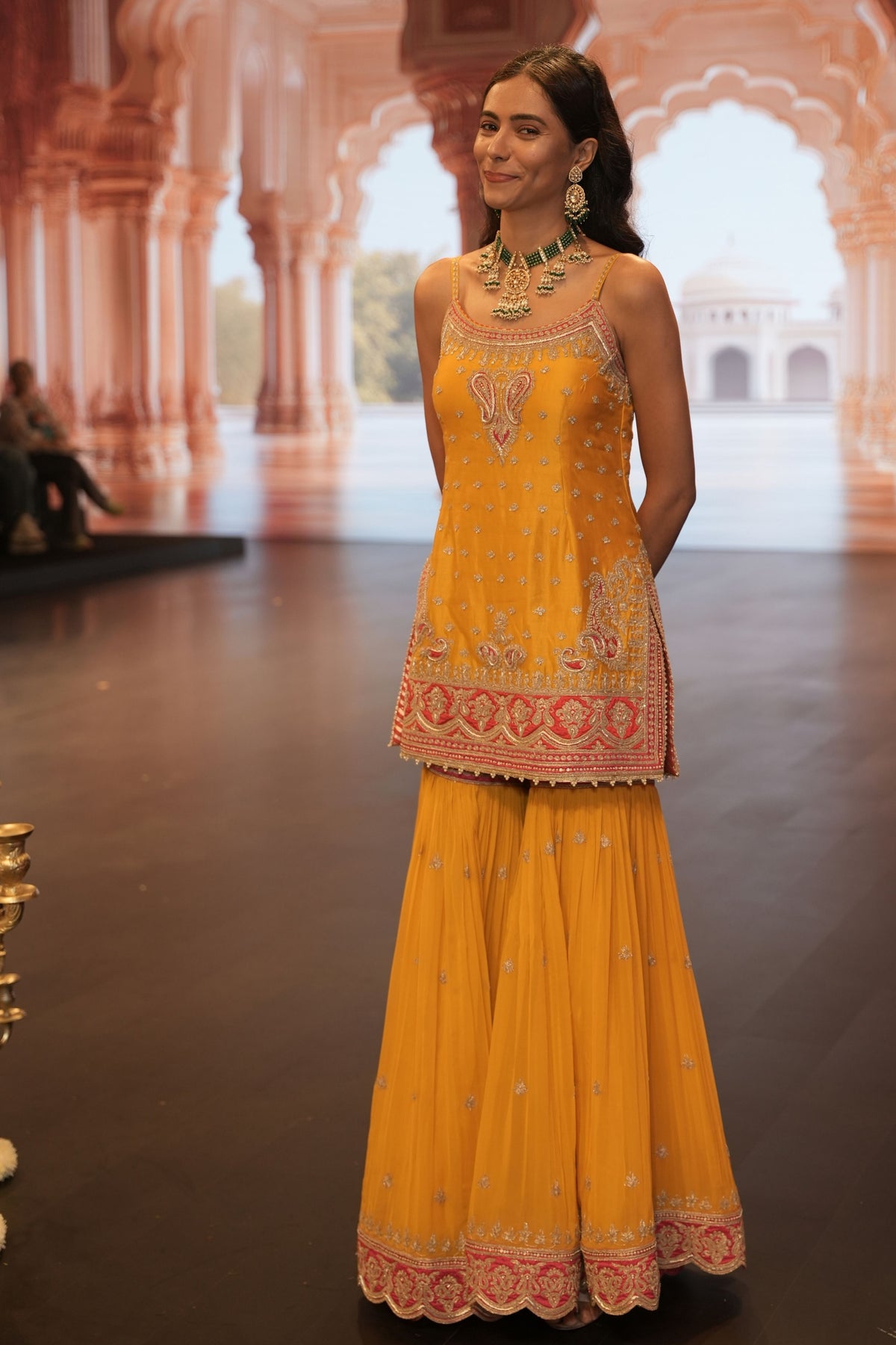 Yellow Kurta Sharara Set