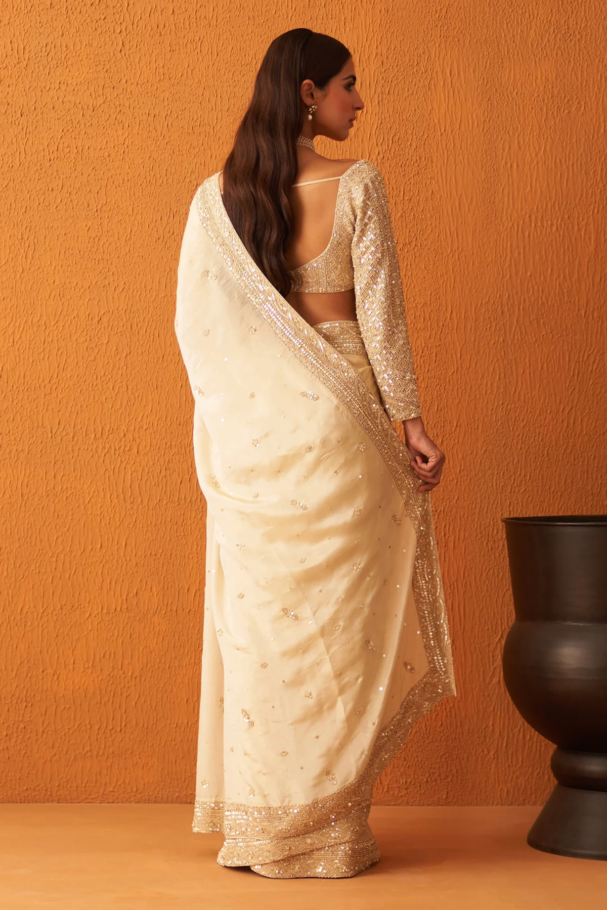 Gold Tissue Saree