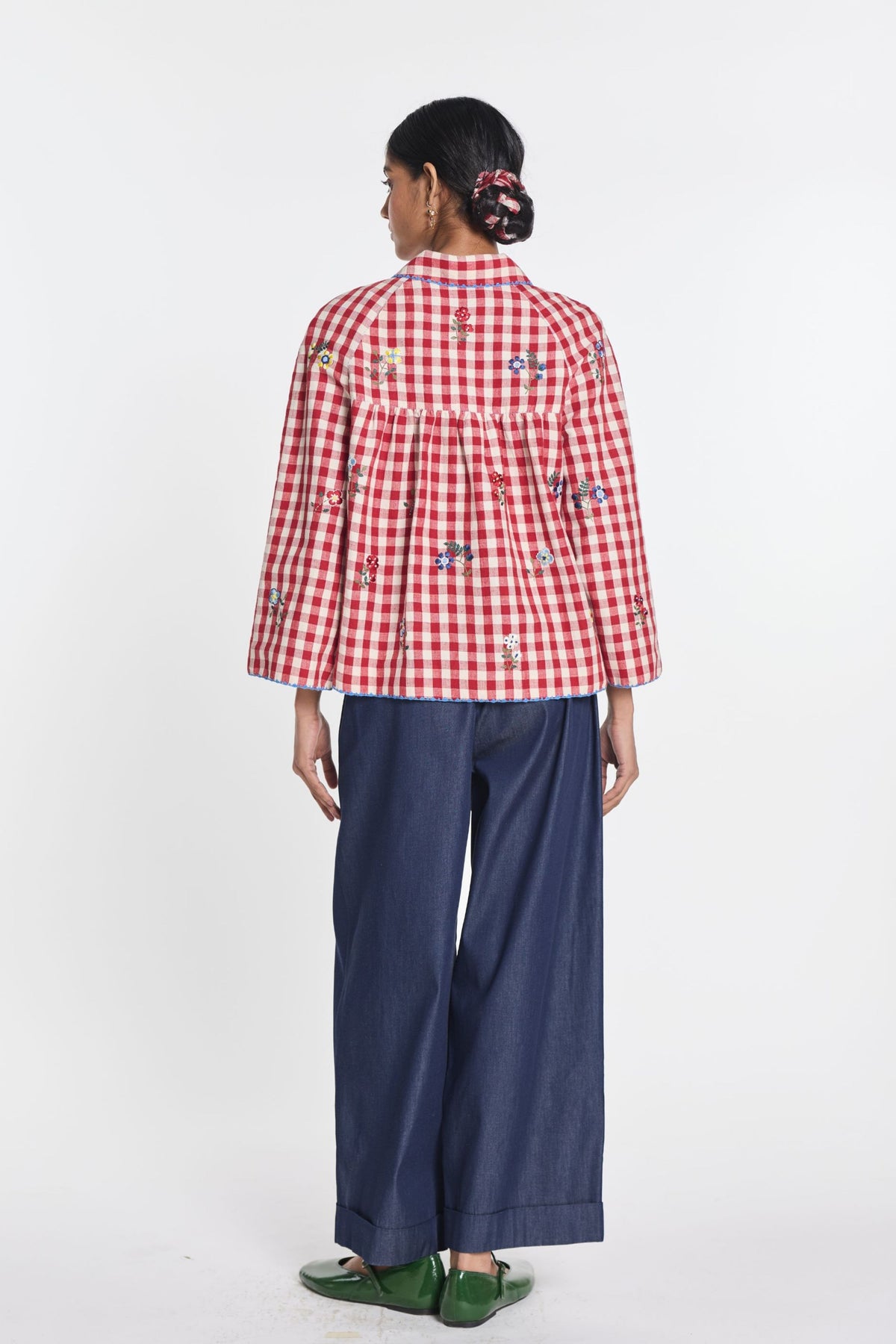 Baptisia Gingham Jacket