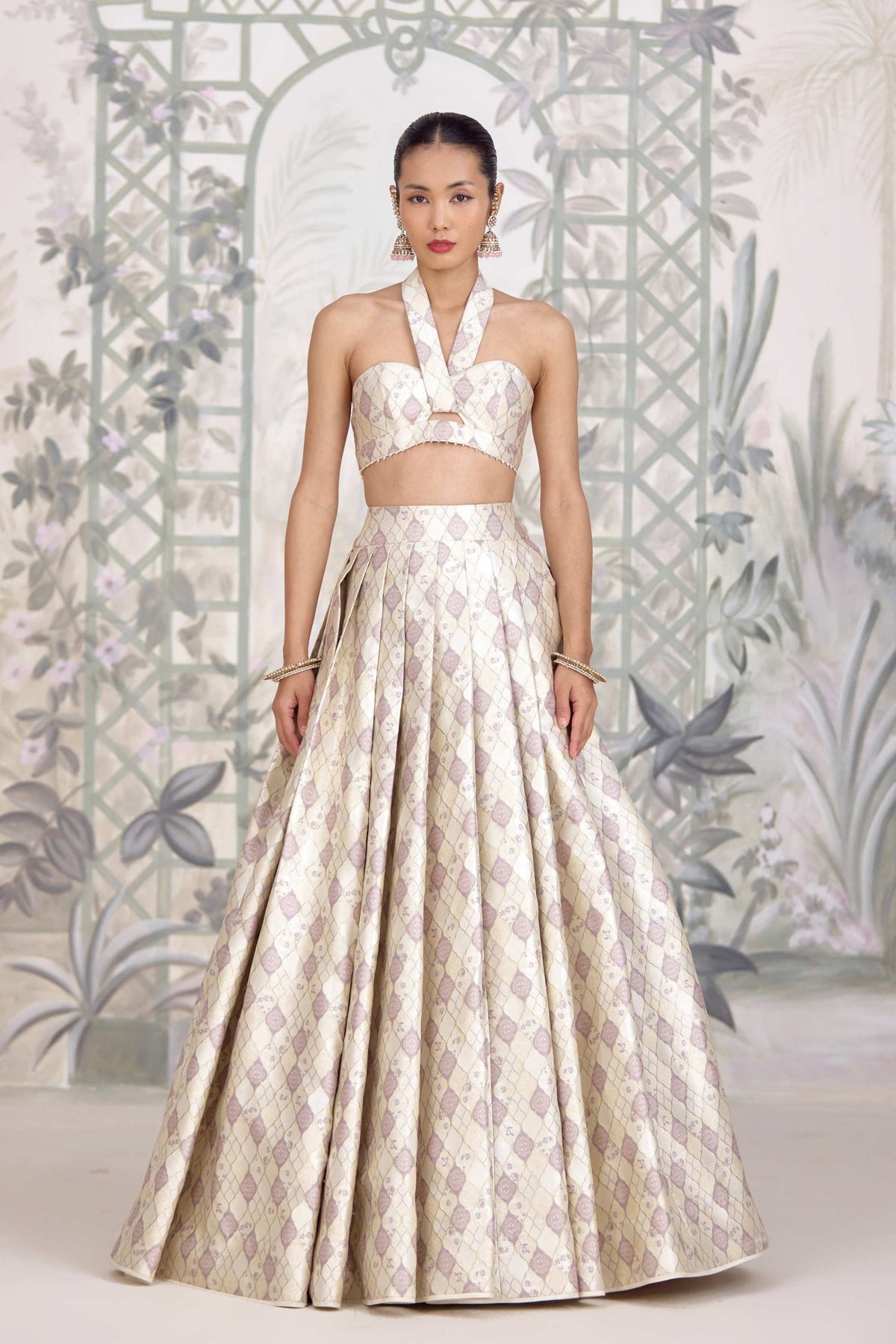 Winter White Lehenga Set