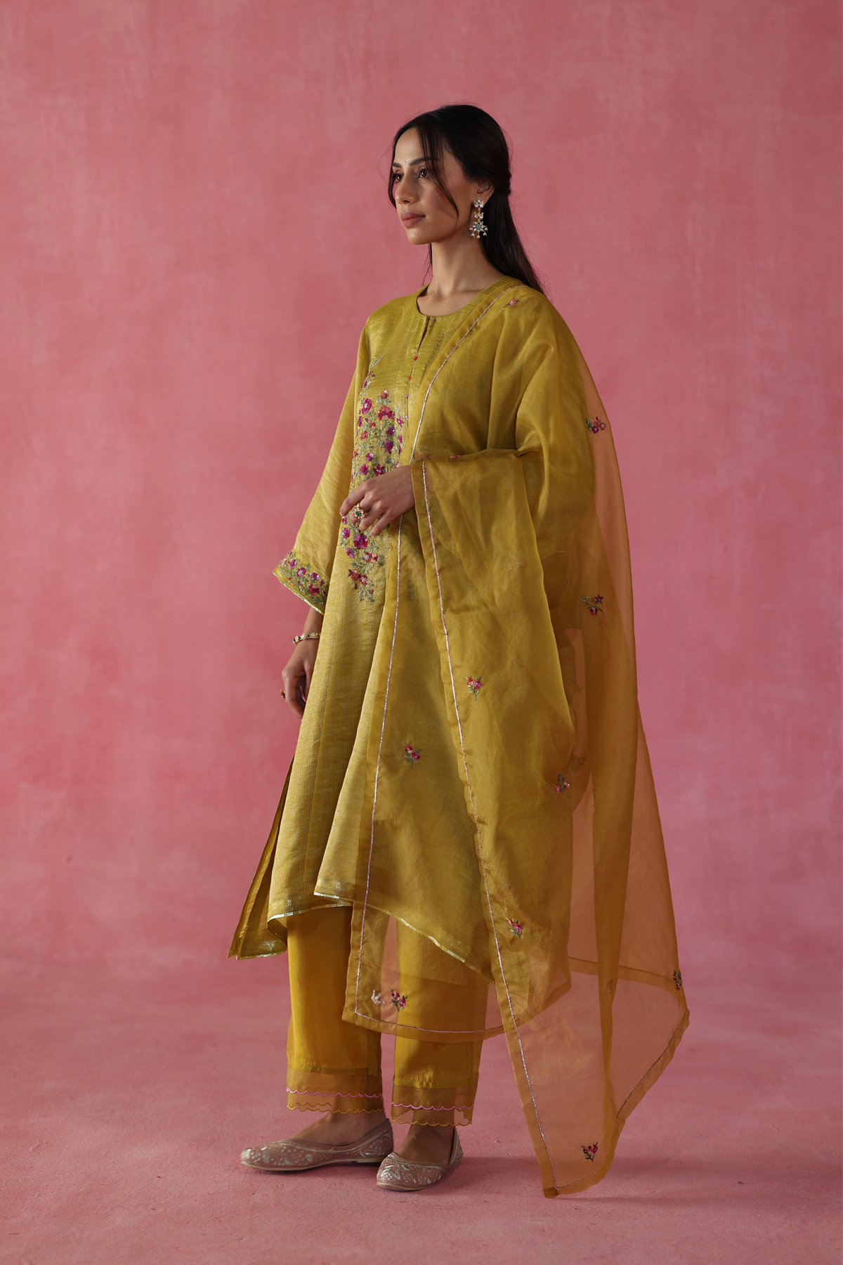 Mustard Phirni Kurta Set