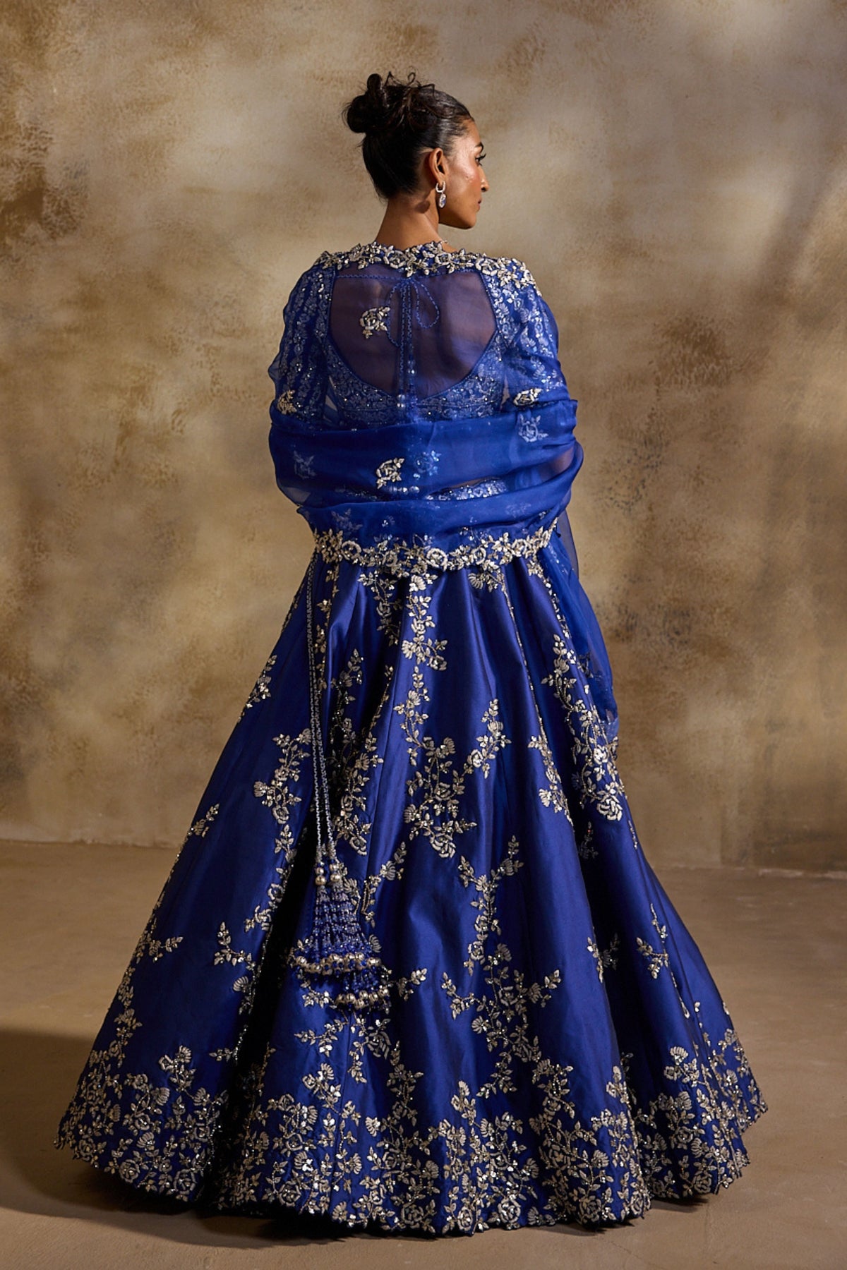 Electric Blue Lehenga Set