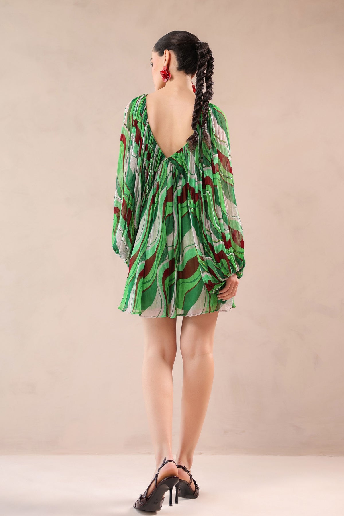 California Green Mini Dress