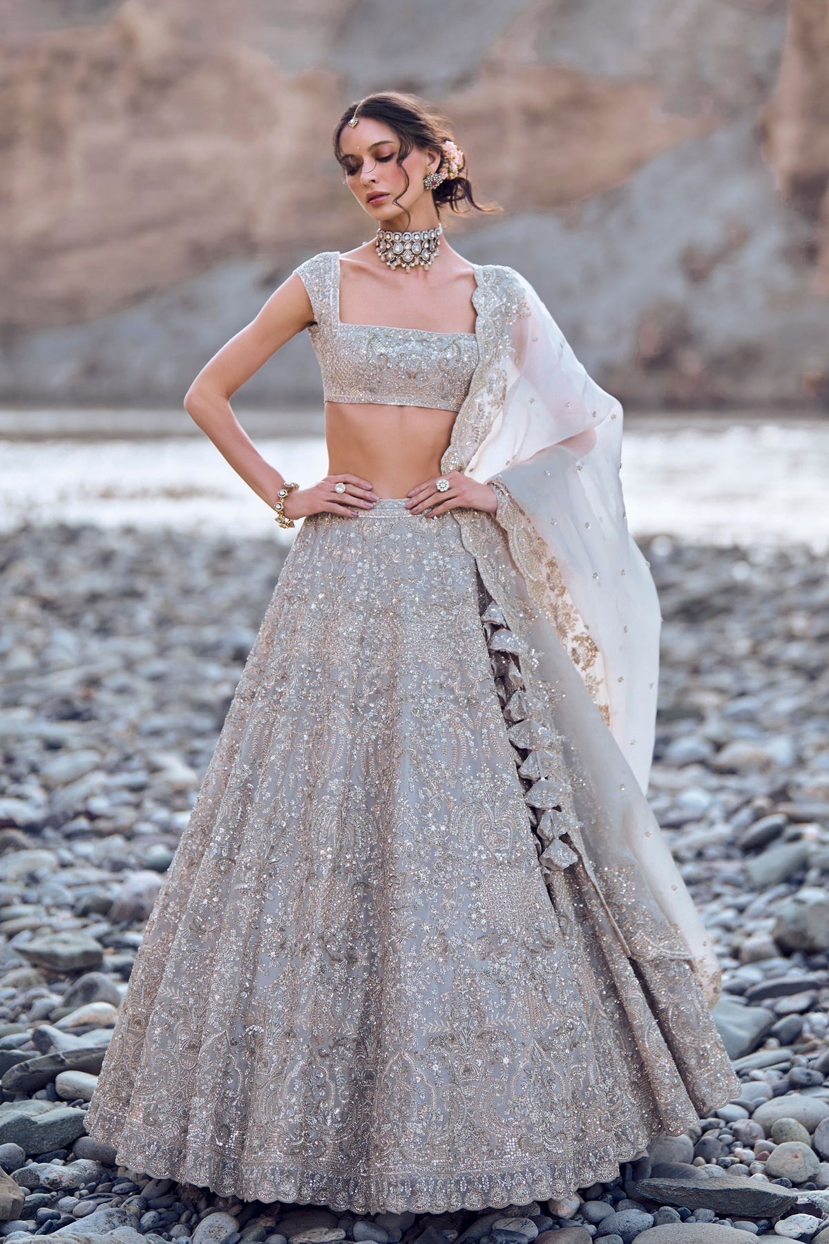 Nyra Ivory Lehenga Set