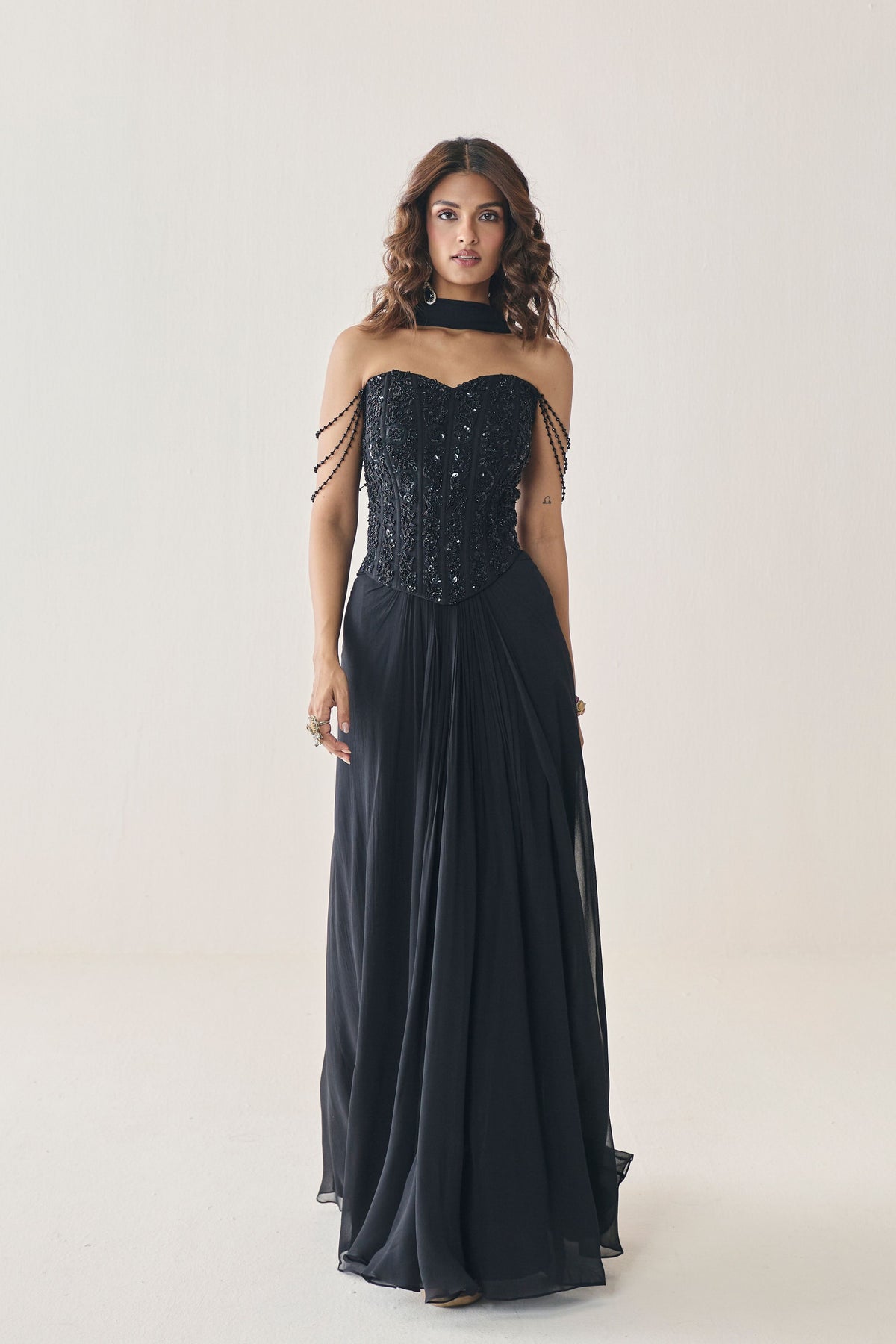Cora Draped Skirt Set