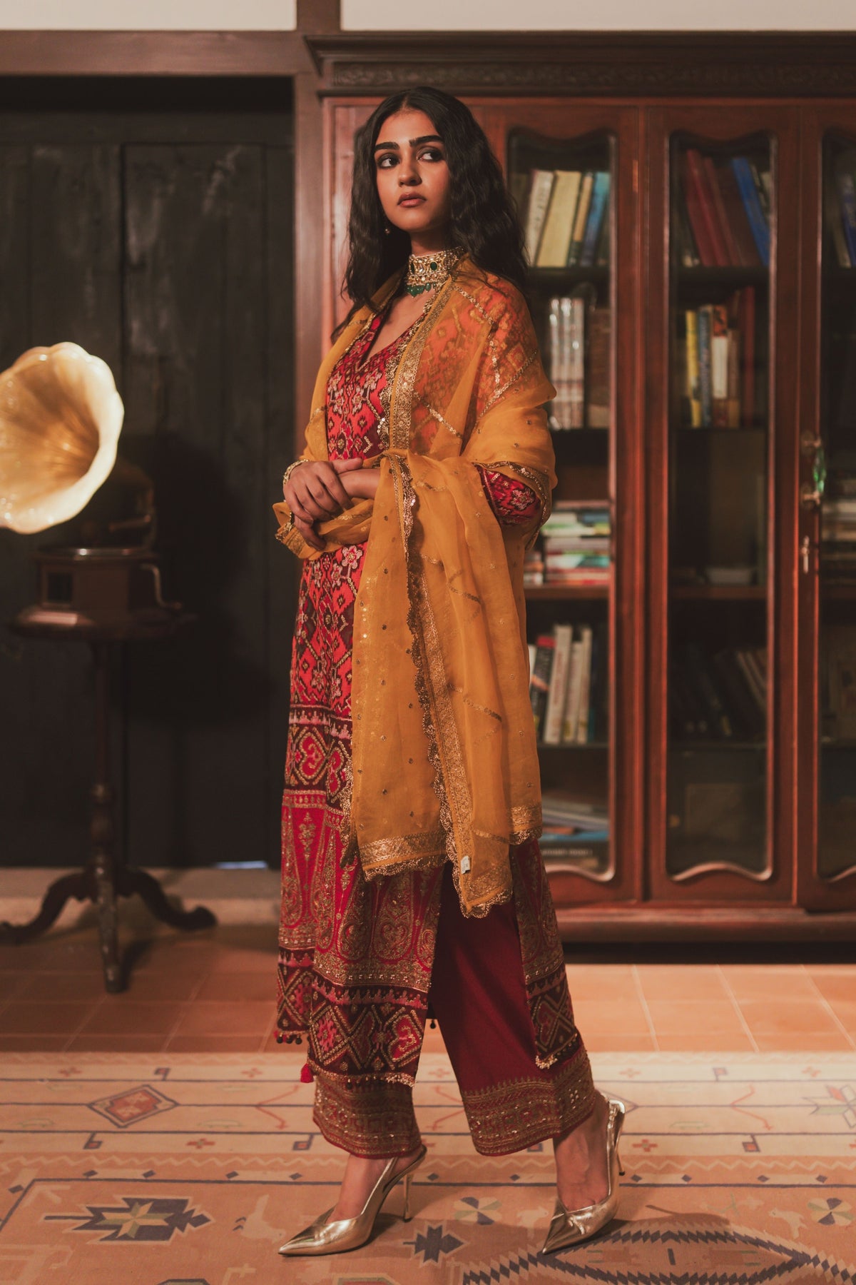 Nupur Rust Kurta Set