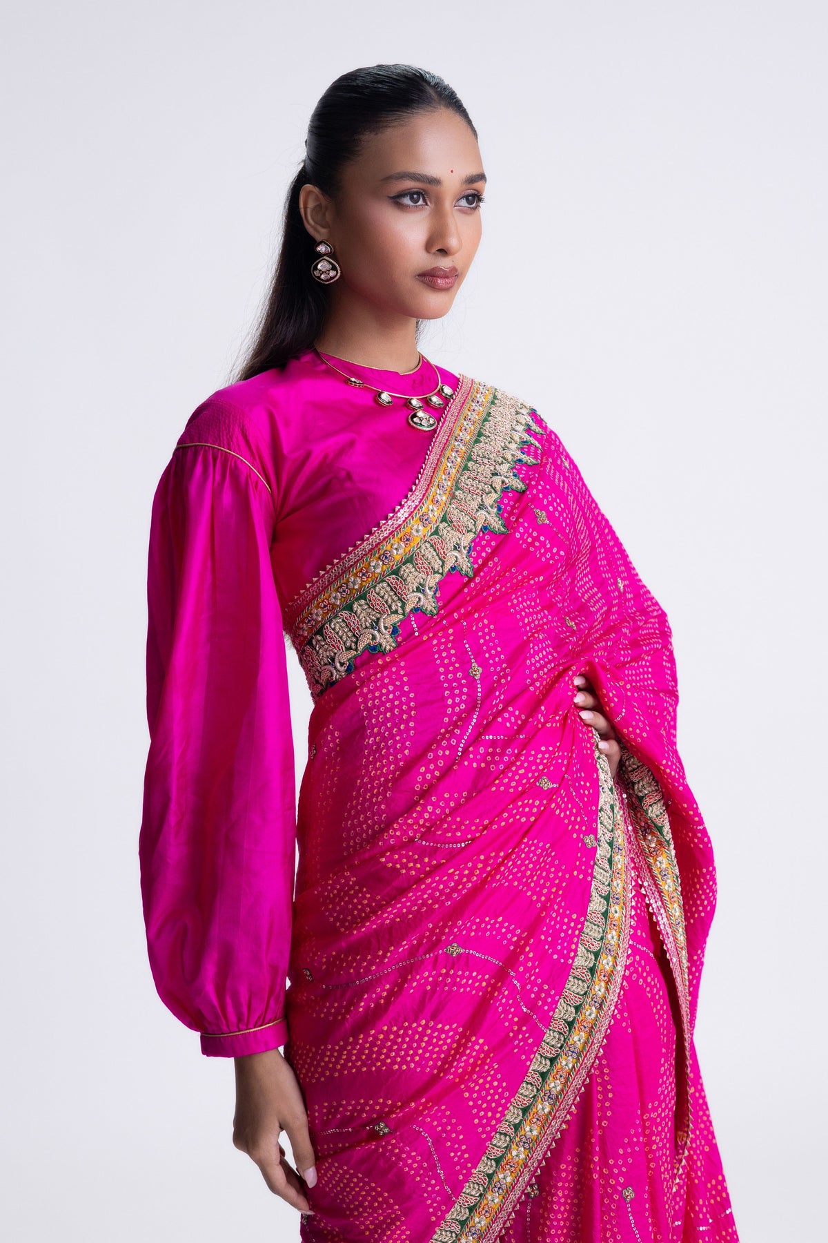 Rani Zardozi Saree