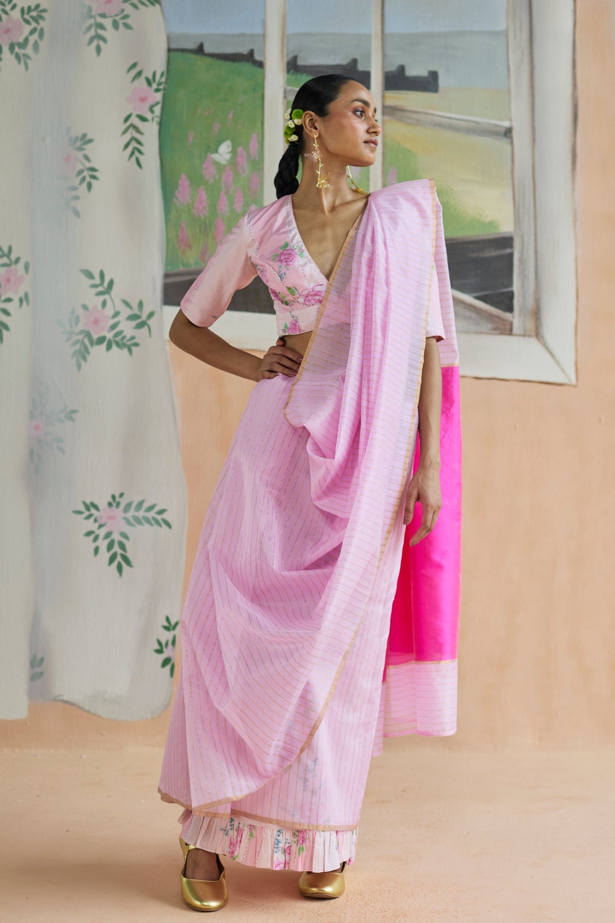 Dance With Me Chanderi Sari