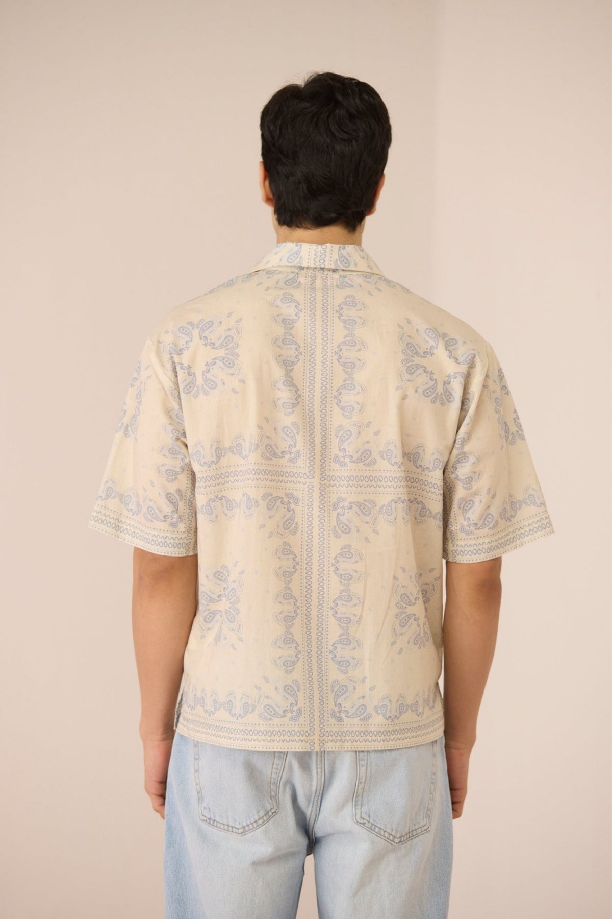 Ezra Paisley Blue Shirt