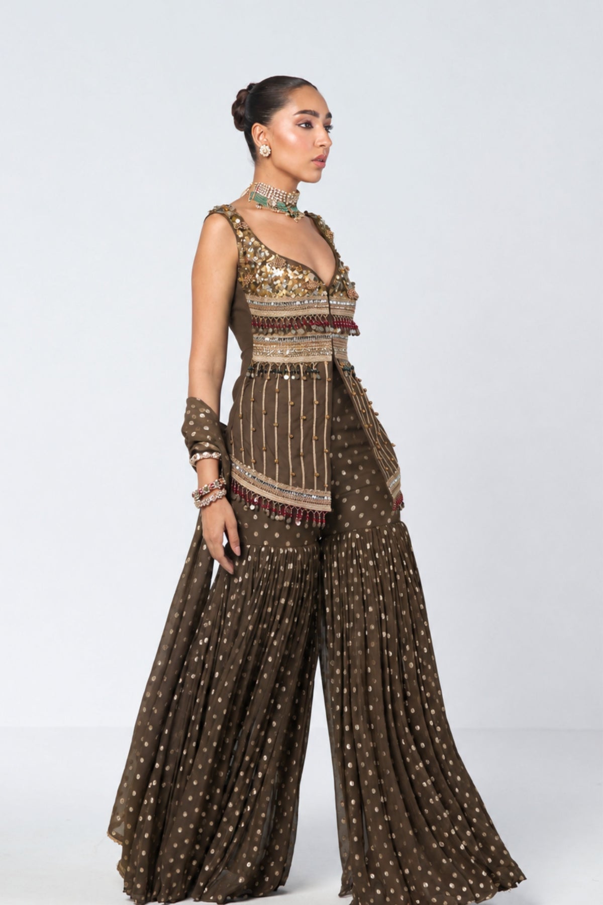 Ghungroo Sharara Set