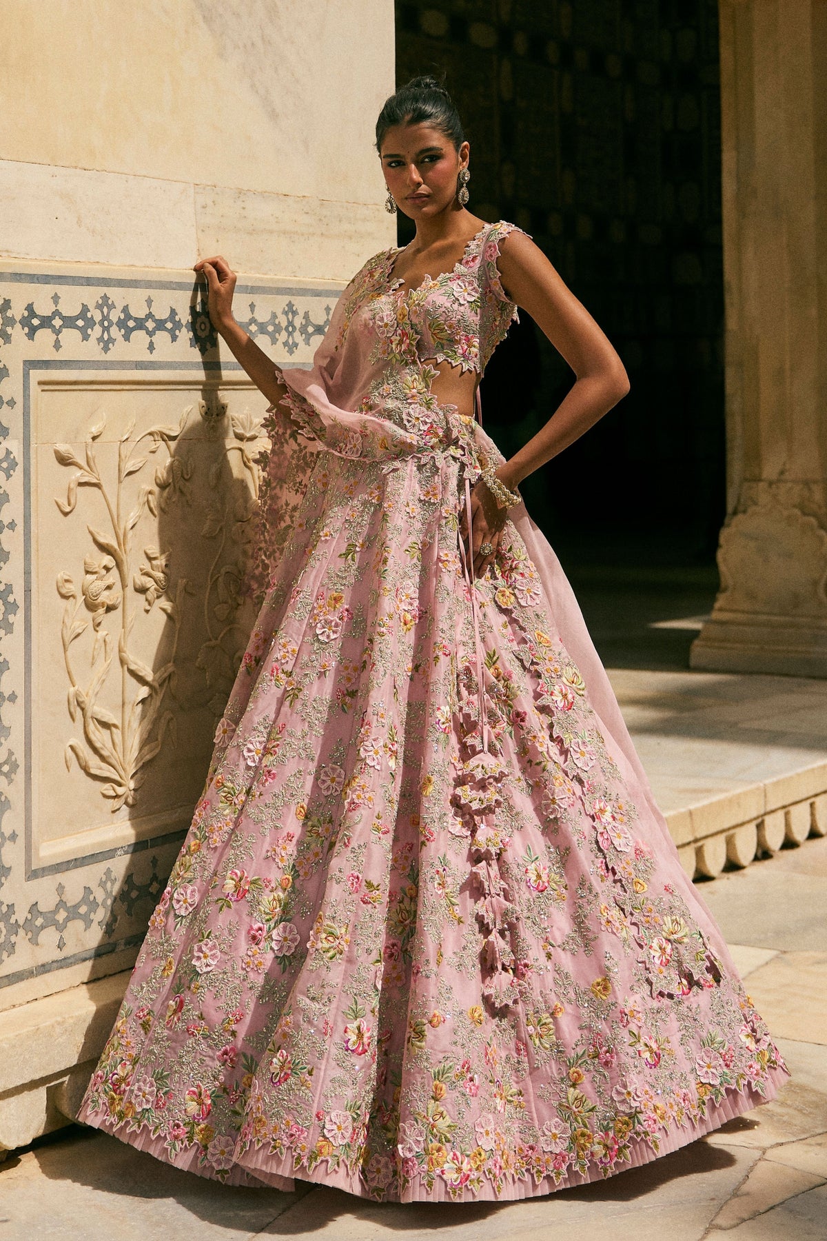 Pink Utsa Lehenga Set